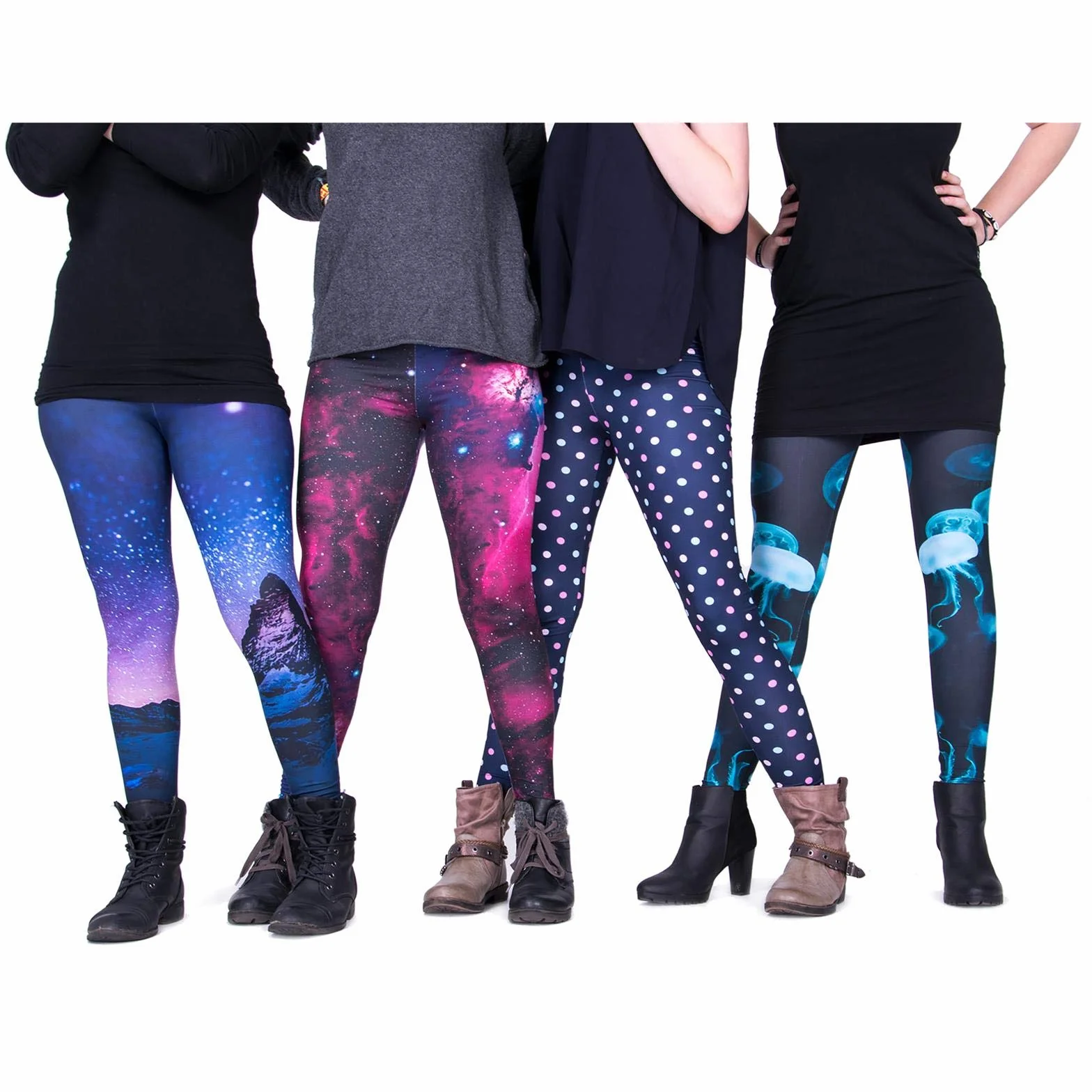 cosey bunte bedruckte Tiermuster - Legginsy panie