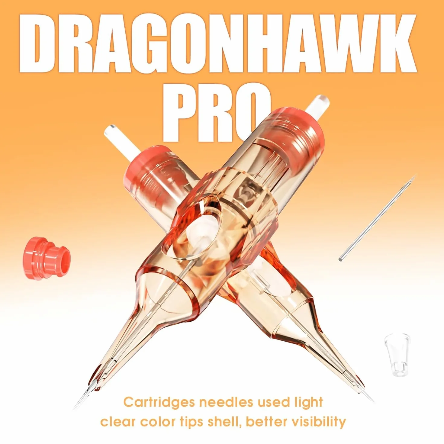 Dragonhawk Pro Tattoo Needles Cartridges Disposable 20pcs 1003RL Round Liner for Tattoo Pen Machine
