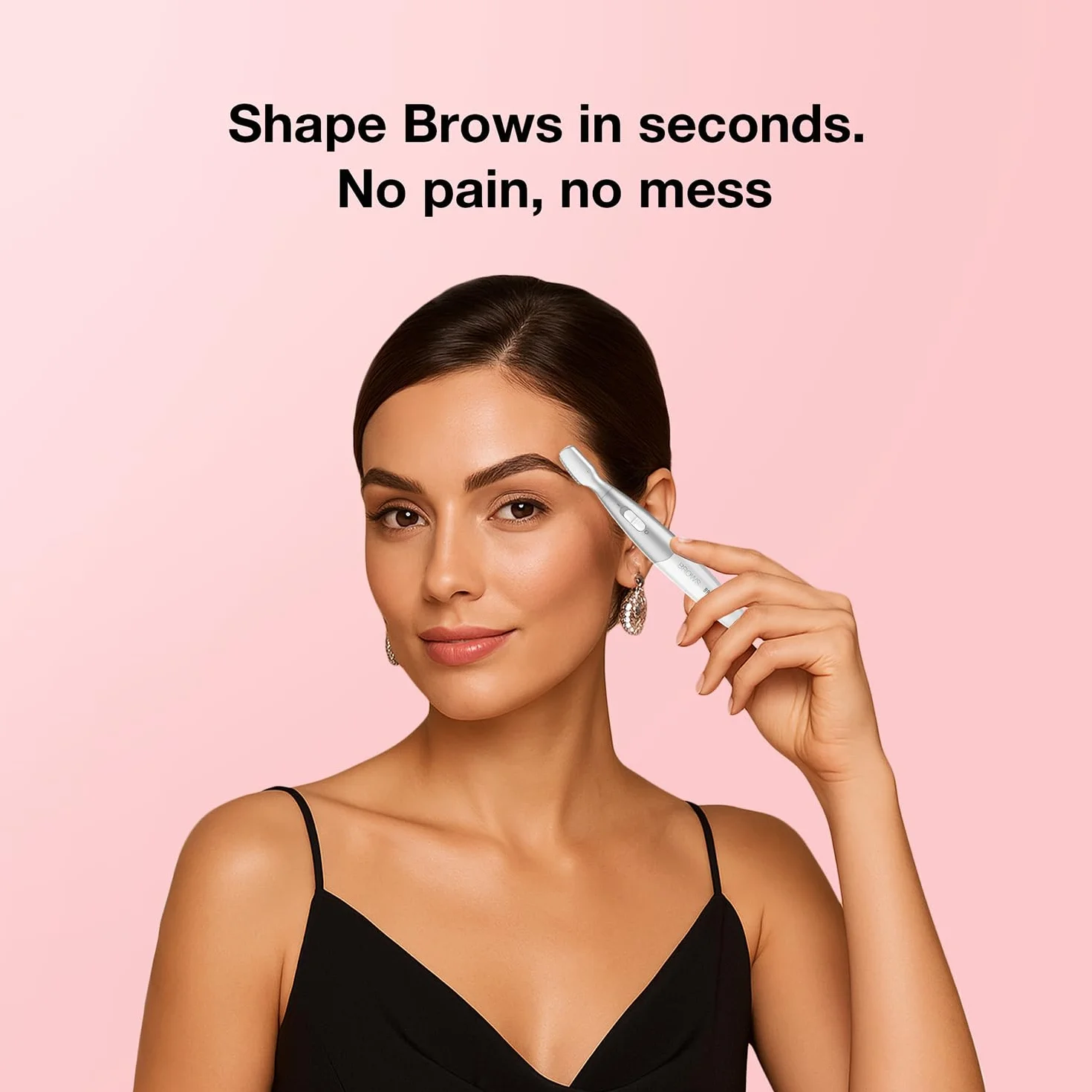 Braun Hello Brows 81768920 Trymer do Brwi, Biały/Srebrny
