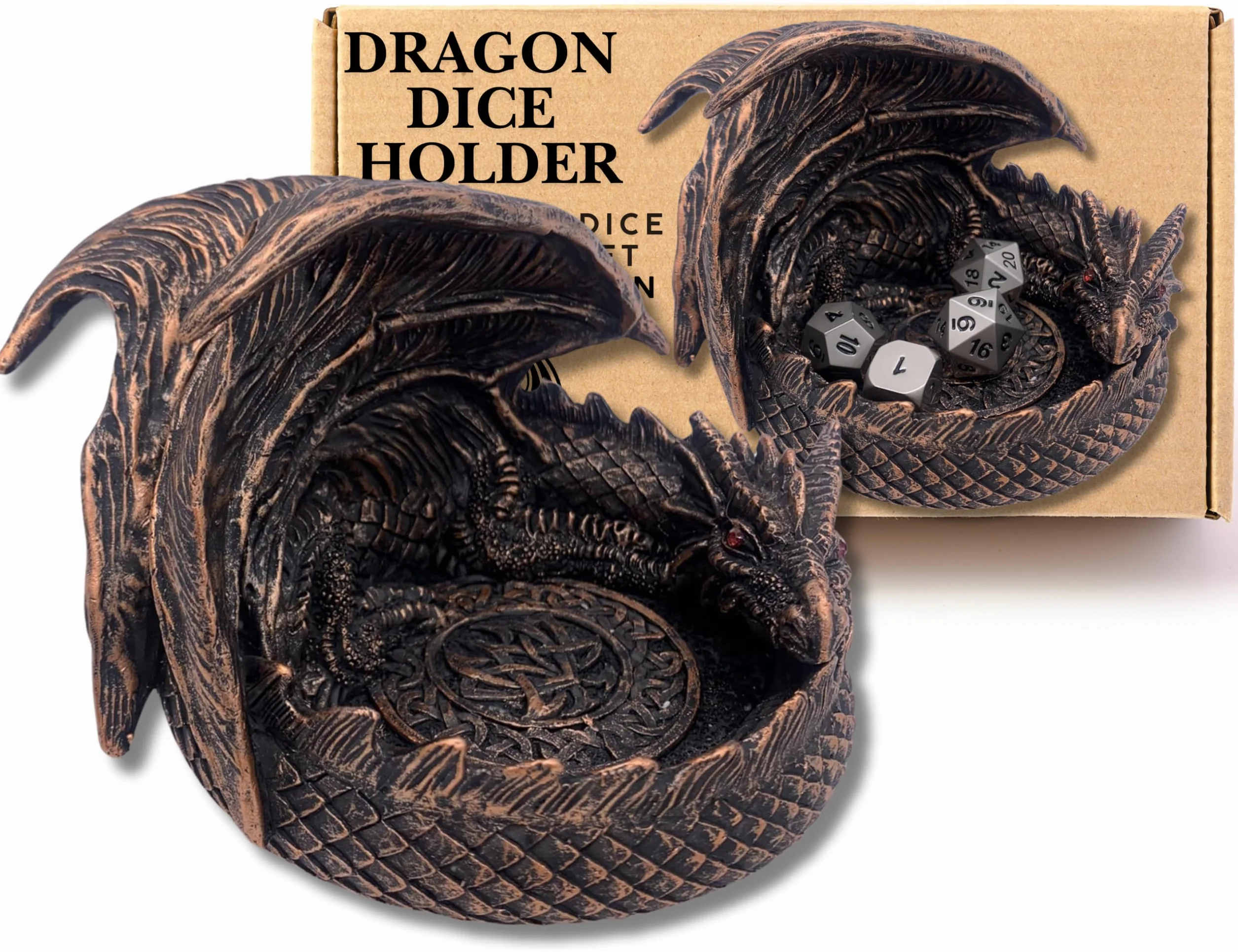 Uśmiechnięty gargulec, 14 cm Dragon DnD, strażnik więzienia, idealny uchwyt na kości smoka do gier fabularnych, mini taca, akcesoria do gier stołowych, dekoracja, prezenty