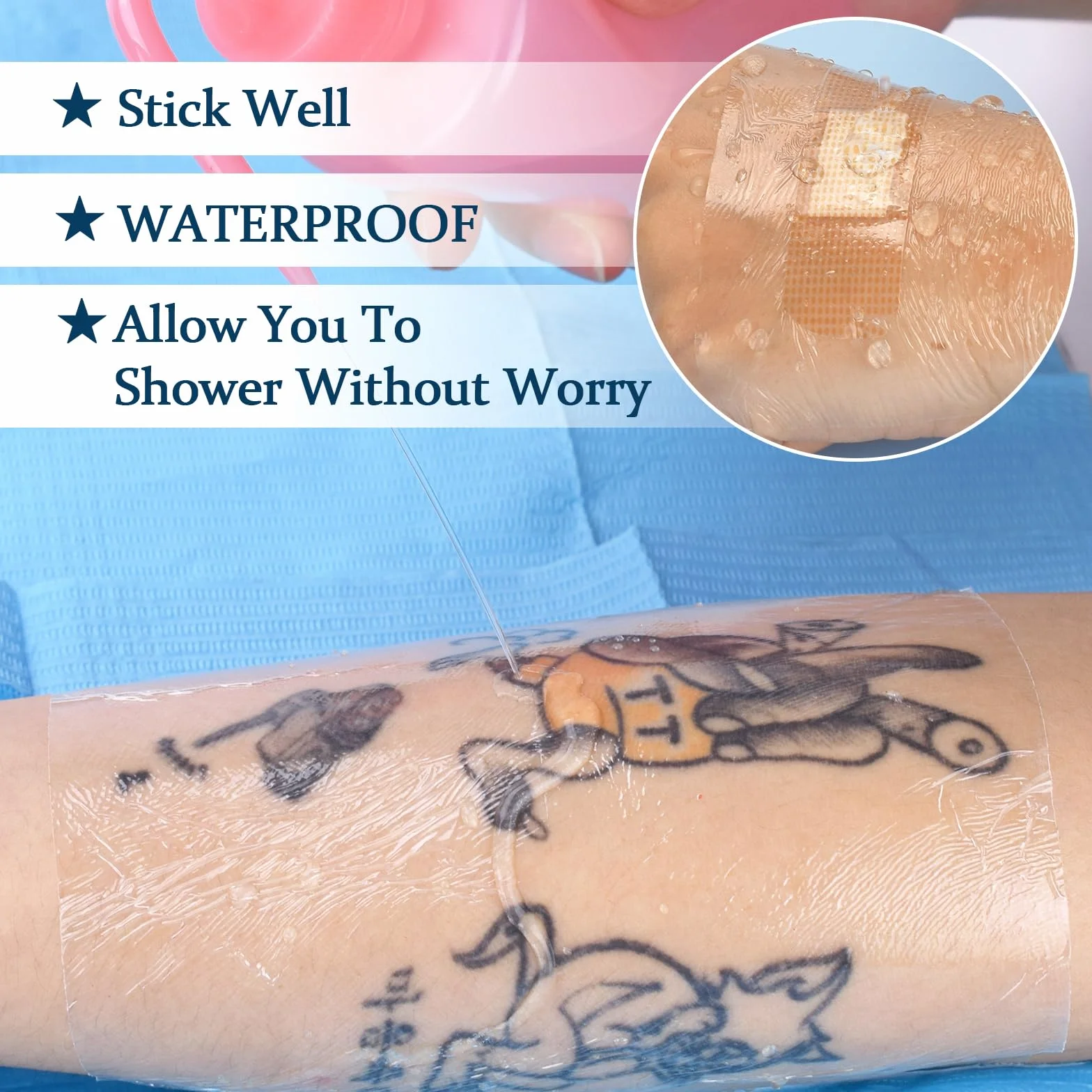 ATOMUS 5m Tattoo Protective Film Breathable Tattoo Care