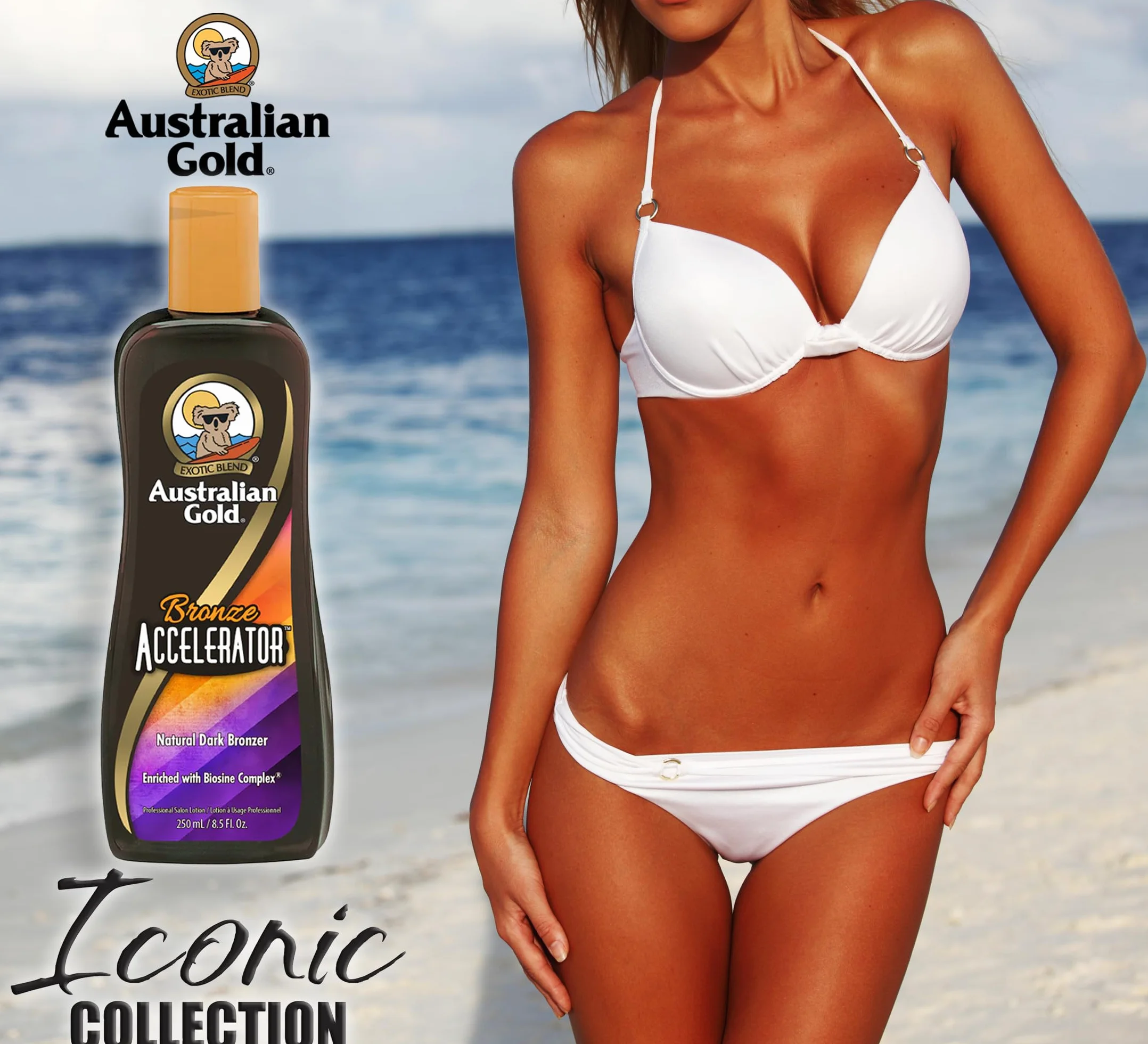 australijski złoty brąz akcelerator naturalny ciemny brąz 250ml