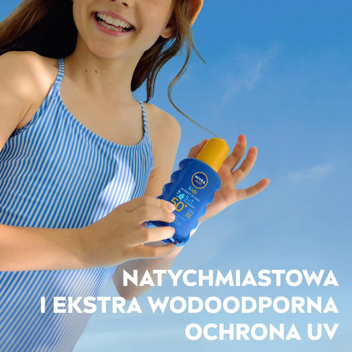 NIVEA SUN Protect & Care Spray ochronny na słońce dla dzieci Kids SPF50+ 200 ml