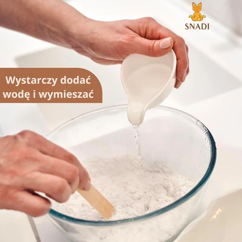 Biała glina Kaolin | 500 gr | do pielęgnacji skóry i włosów | Peeling i zmiękczający | Odmładza, koi i wygładza skórę