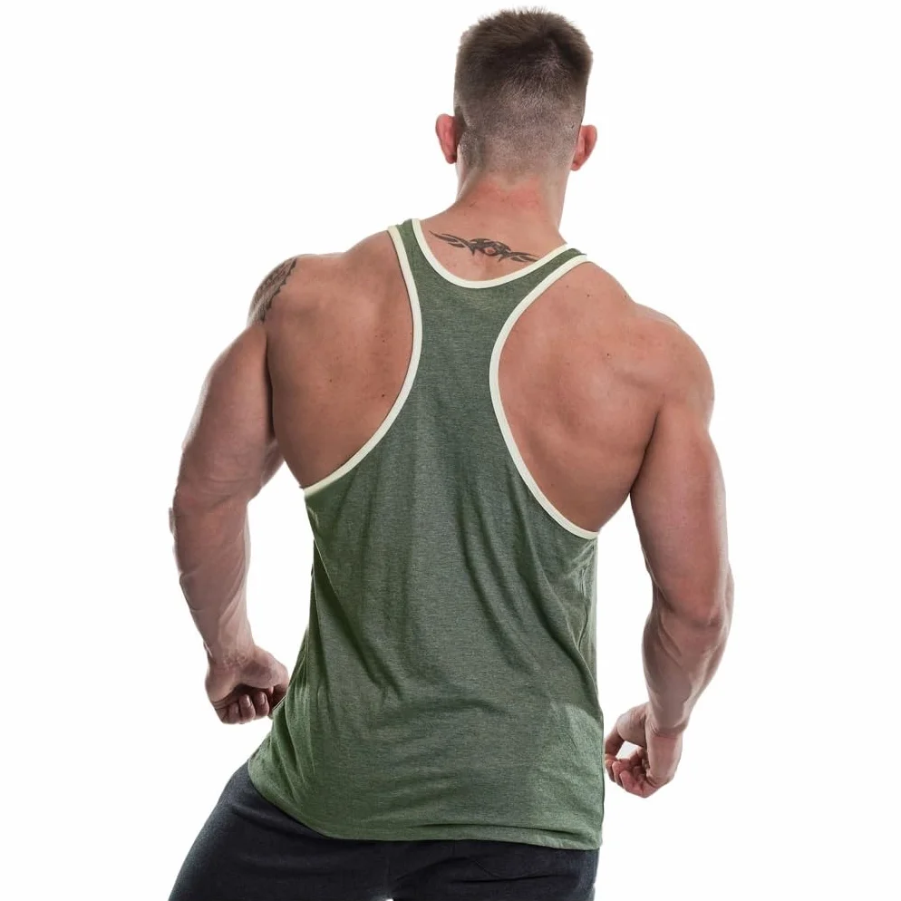 Gold's Gym GGVST004 męska kamizelka treningowa sportowa fitness bez rękawów Muscle Joe Contrast Stringer Vest
