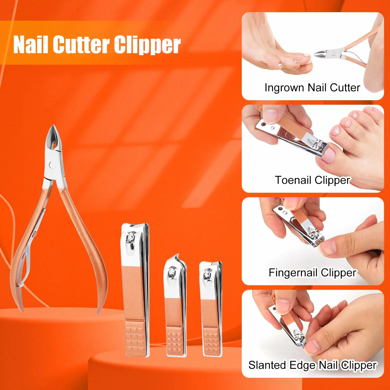 Zestaw do manicure - zestaw do paznokci dla mężczyzn - zestaw obcinaczy do paznokci ze stali nierdzewnej - profesjonalny zestaw do pedicure pielęgnacja stóp - akcesoria do pielęgnacji paznokci stóp i