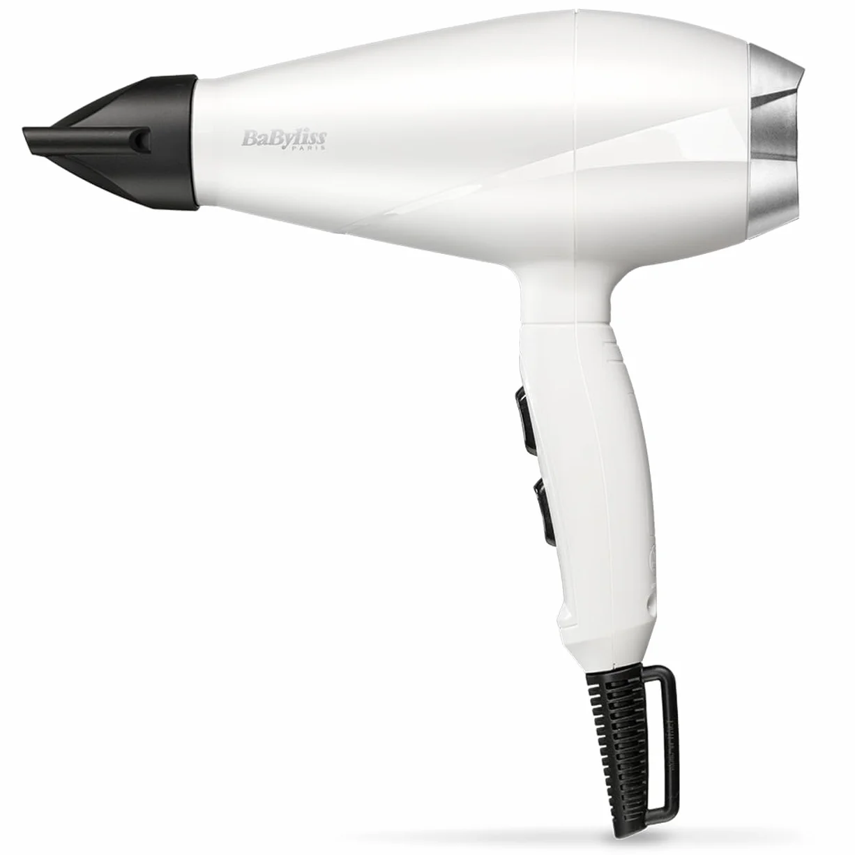 Suszarka do włosów BaByliss Speed ​​Pro 2000 W - suszarka AC, wyprodukowana we Włoszech, lekka, z jonizacją, zapobiegającą puszeniu włosów, 3 ustawienia temperatury i 2 prędkości, biała, 6704WE
