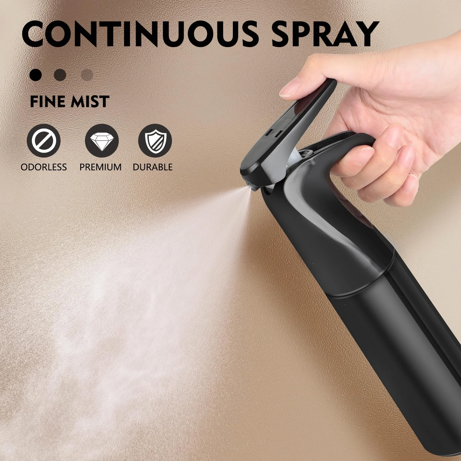 Romon Spray do włosów, 300 ml rozpylacz wody, butelki z rozpylaczem butelka z rozpylaczem, ultra drobny ciągły rozpylacz ciśnieniowy fryzjerski, akcesoria fryzjerskie, butelka z rozpylaczem do roślin,