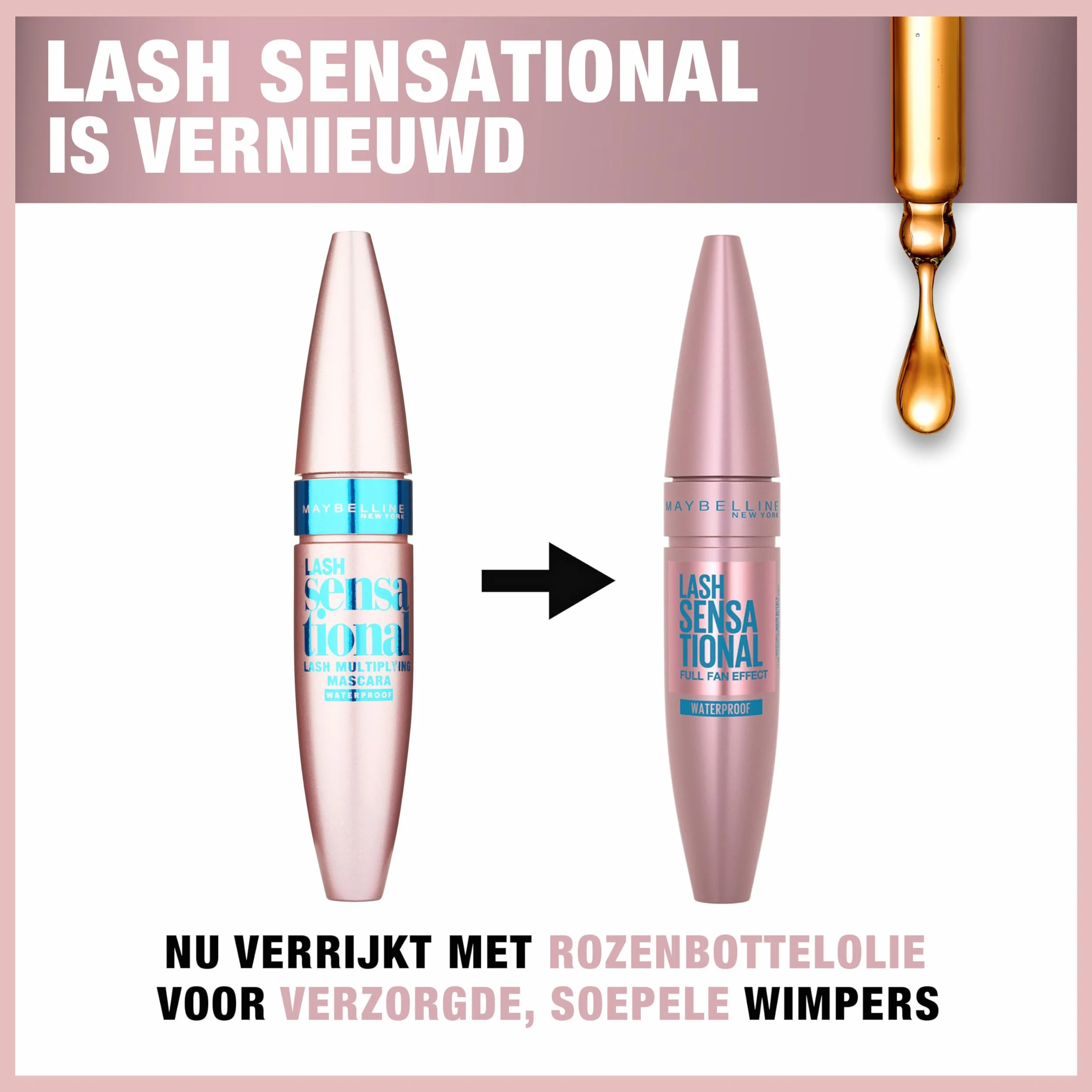 Maybelline Lash Sensational Maskara, 01 Black, 9.5ml