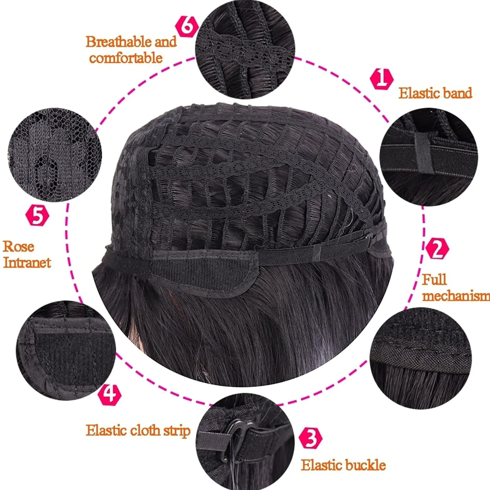 Peruki dla kobiet Peruki z lokami Długie Falowana Peruka syntetyczna grzywką Czerwony Gradient Czarny Lolita do cosplay Naturalne Termoodporny na Codzienny Kostium imprezowy Halloween