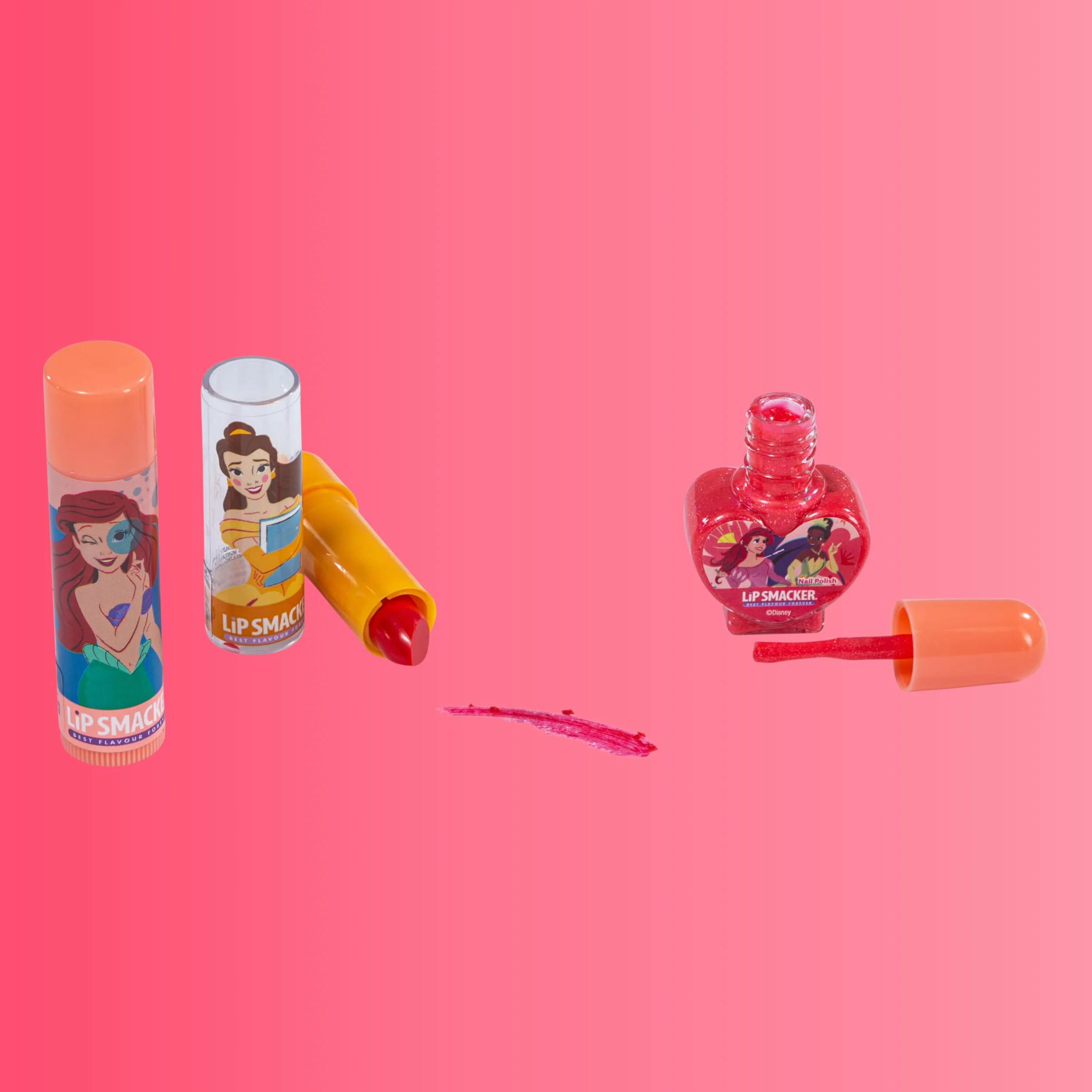 Lip Smacker Disney Beauty Book Tin, Zestaw do Makijażu dla Dziewczynki z Pomadkami, Błyszczykami, Lśniącymi Cieniami do Powiek i Lakierami do Paznokci, w Tym Akcesoria do Włosów i Makijażu
