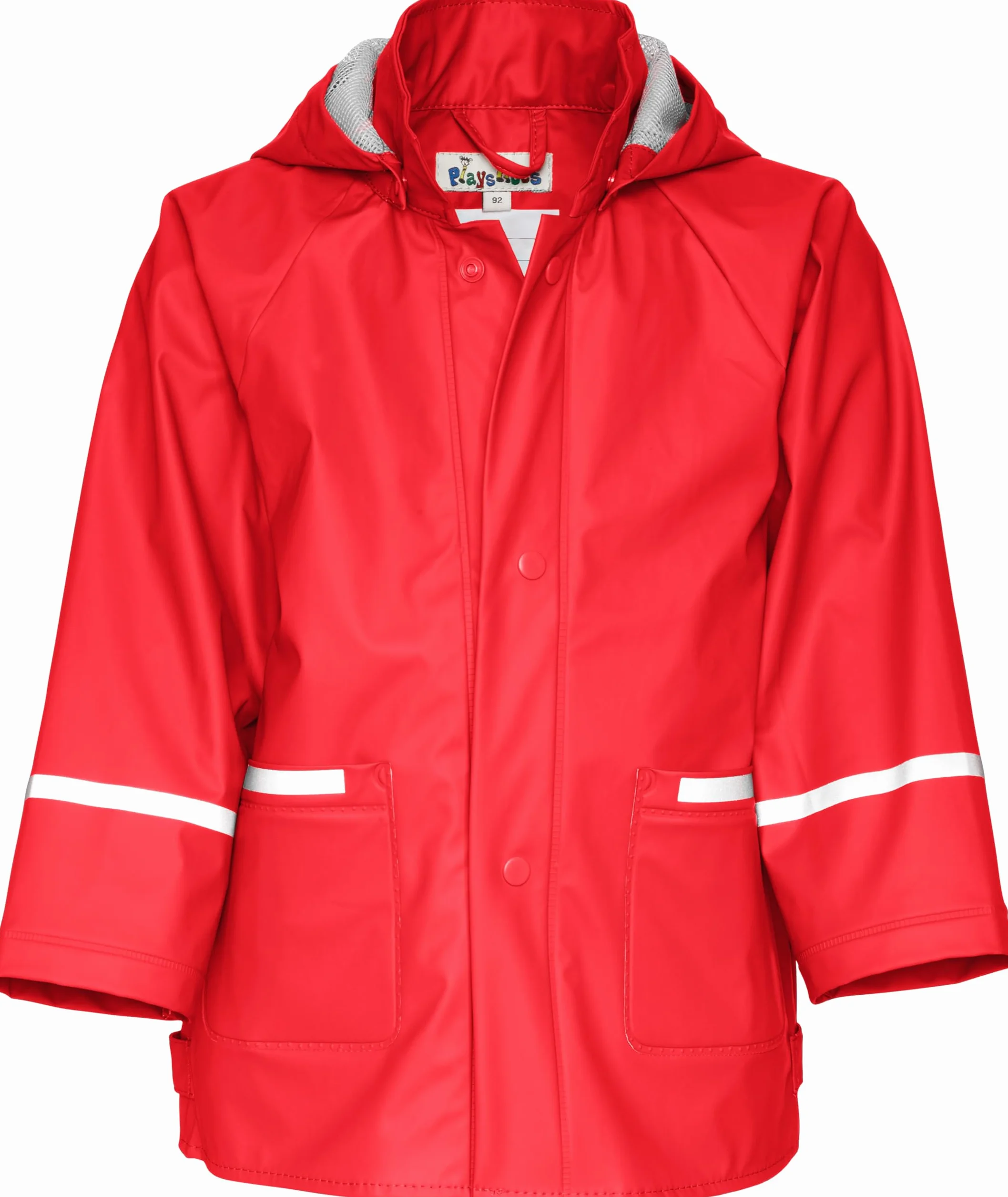 Playshoes Uniseks - Dzieci Basic Kurtka Przeciwdeszczowa, Czerwony, 86 cm