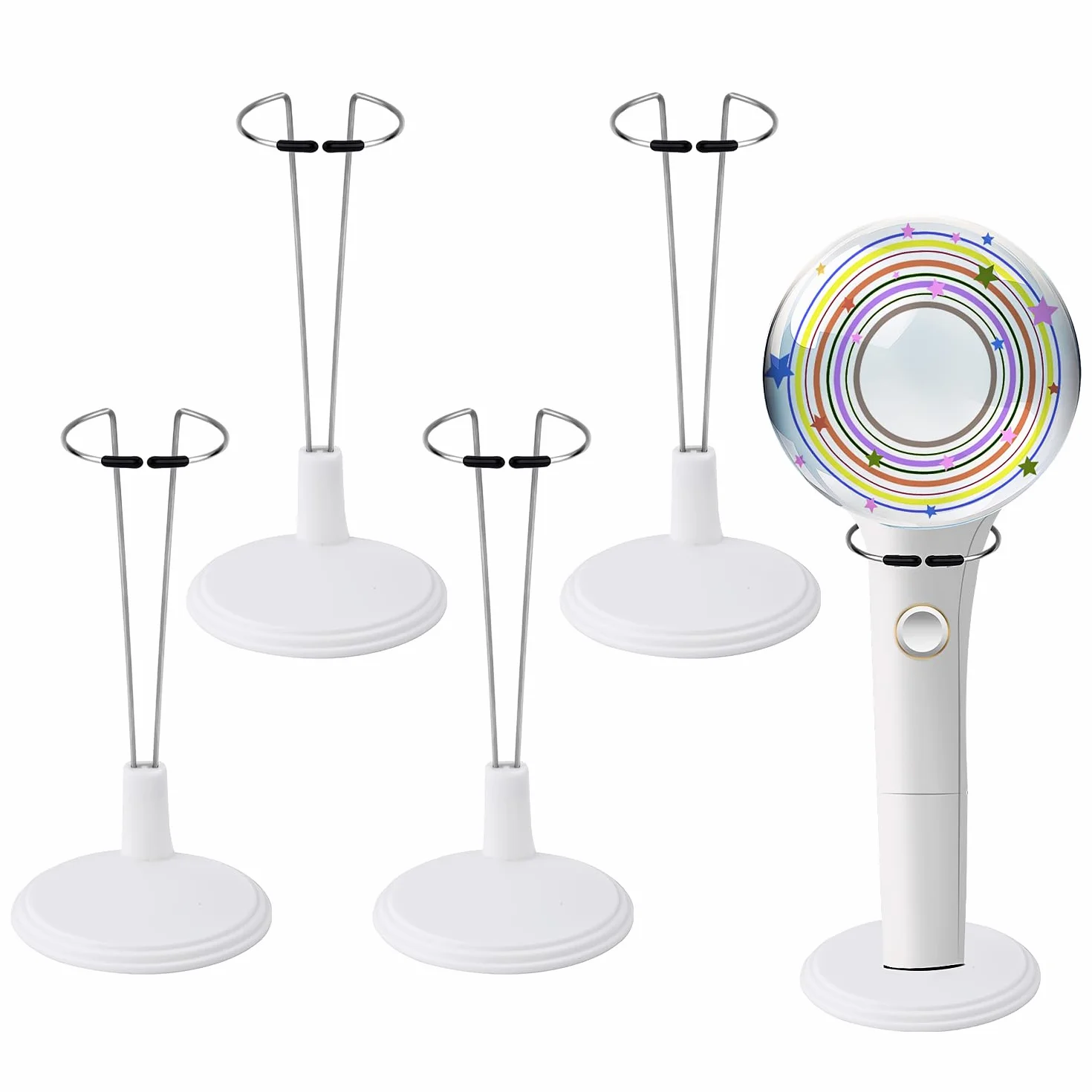 5szt Stojak na Pałeczki Świetlne Kpop, Stojak na Lalki Uchwyt na Pałeczki Świetlne Stojak Ekspozycyjny Figurka Akcji Pałeczki Świetlne Stojak do Stray Kids Ateez Enhypen Lightsticks Mini Lalek