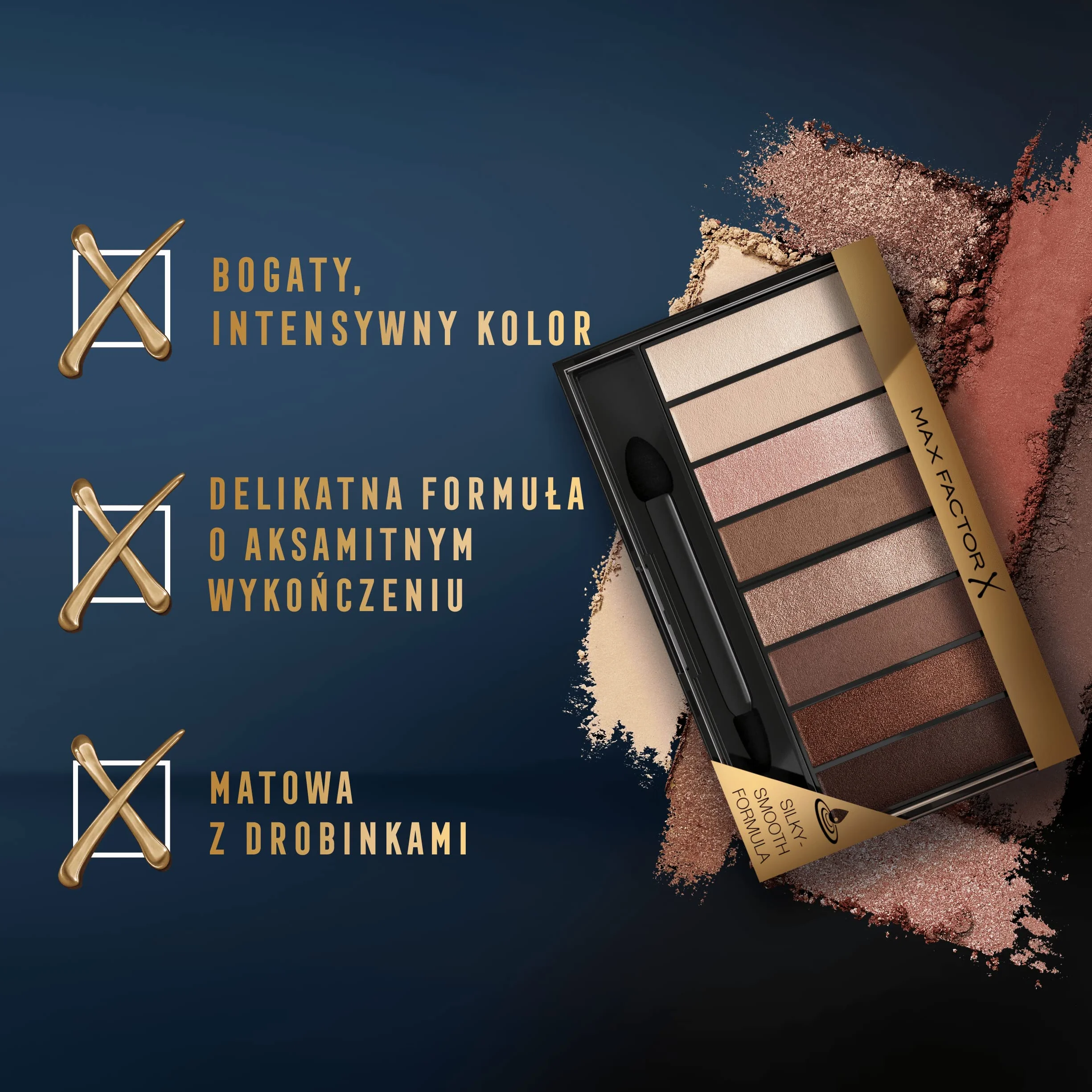Max Factor Masterpiece Nude Paleta Cieni do Powiek, 01 Capuccino Nudes, 8 kolorów