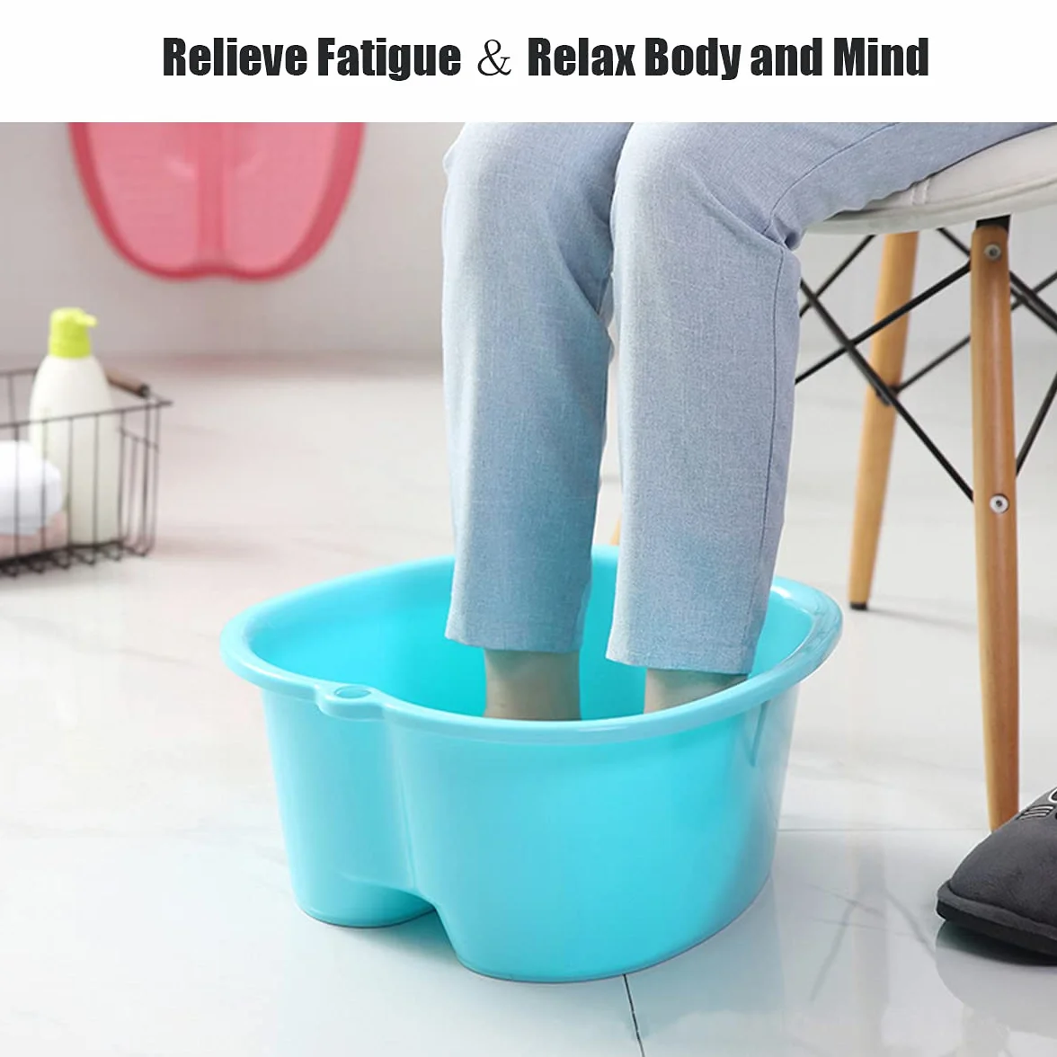 Plastikowa umywalka do kąpieli stóp wanna spa miska kubełkowa do pedicure