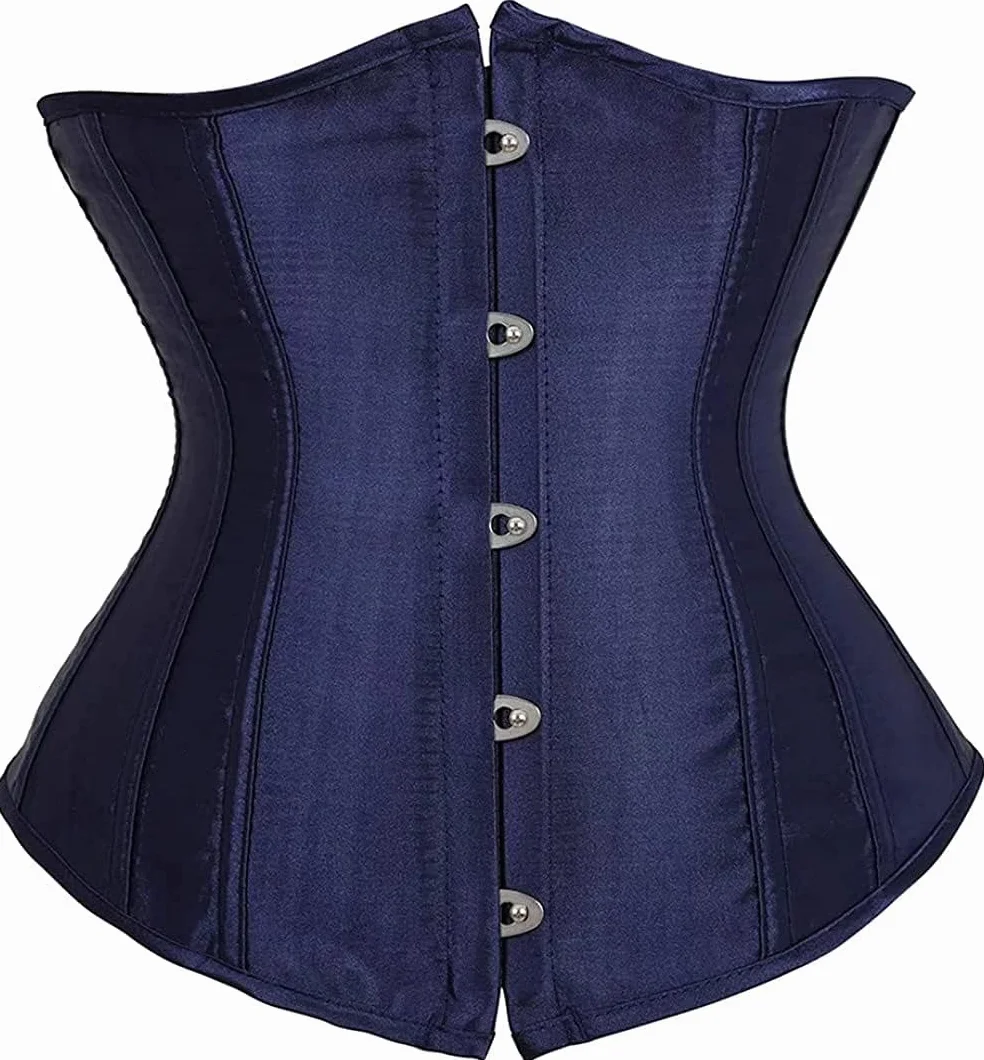 Gorset pod biustem sznurowany brokatowy trening talii plus size