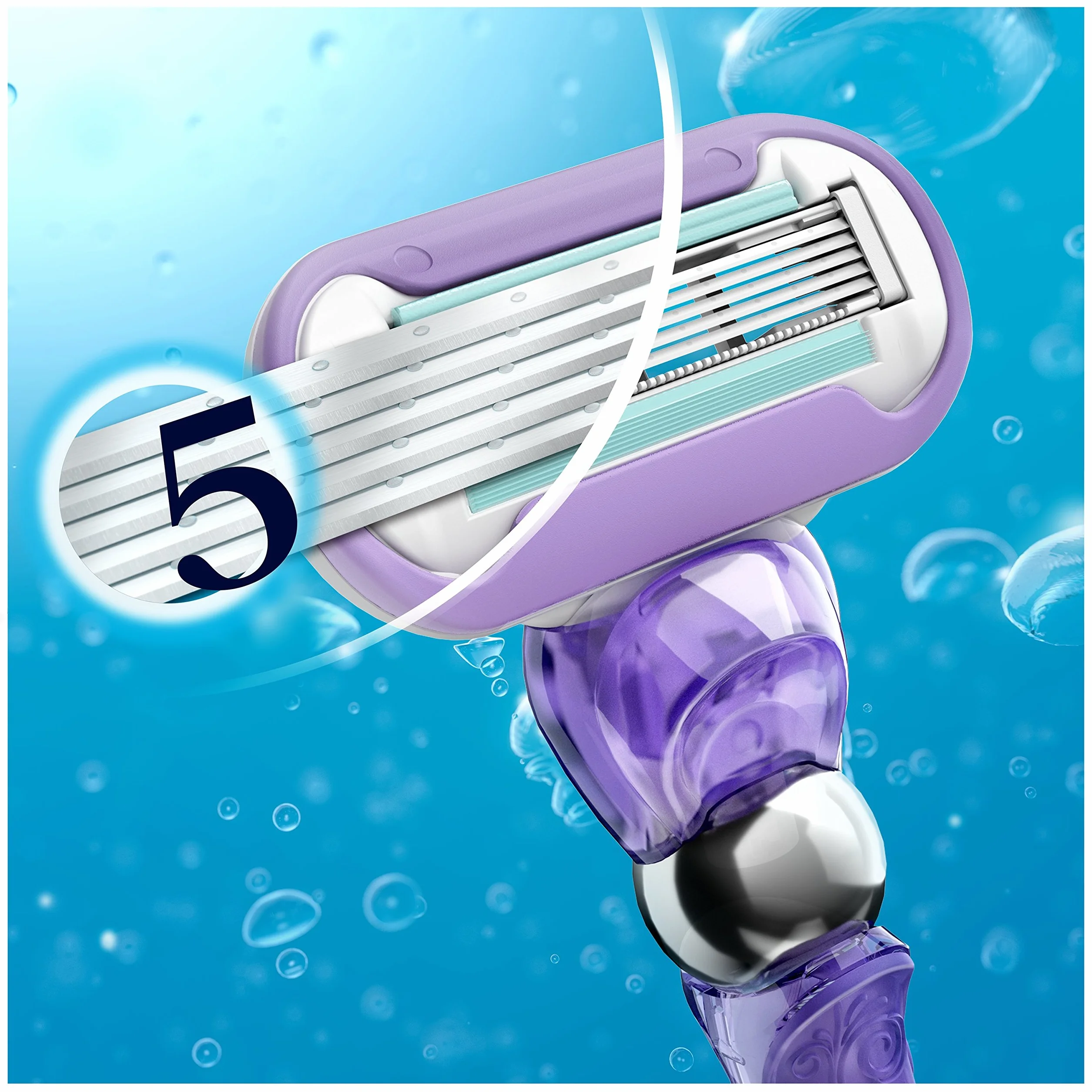 Gillette Venus Extra Smooth Swirl ostrza do golenia damskie z paskami nawilżającymi dla ochrony skóry, 3 ostrza zapasowe