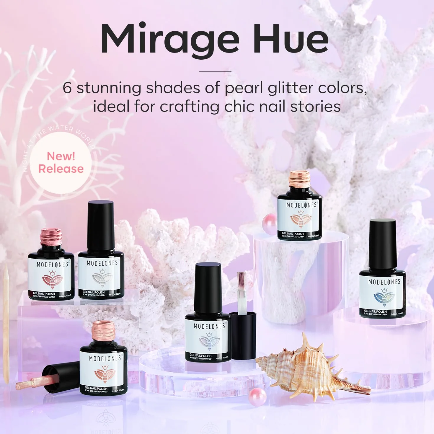 Modelones Lakier do paznokci UV 6 kolorów żelowy lakier do paznokci UV biały jasnoniebieski niebieski Nude Hellnude Nail Polish French Manicure DIY prezent w domu