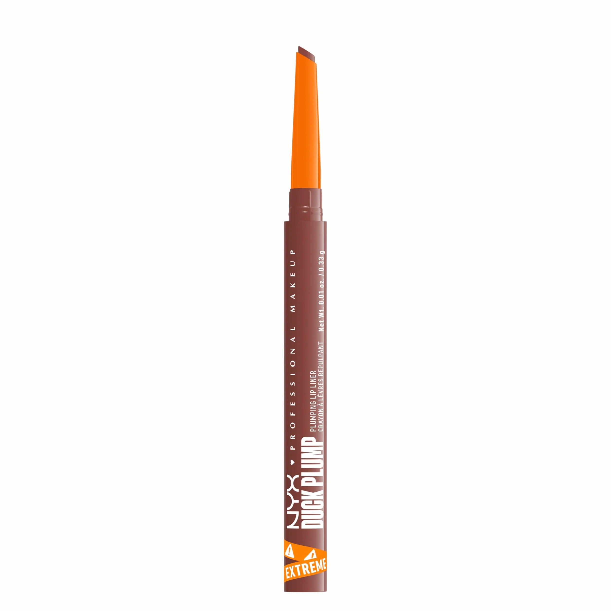 NYX Professional Makeup Plumping Lip Liner, Lip Liner, do 10 HR Wear, matowe wykończenie, Duck Plump, Nude Flip