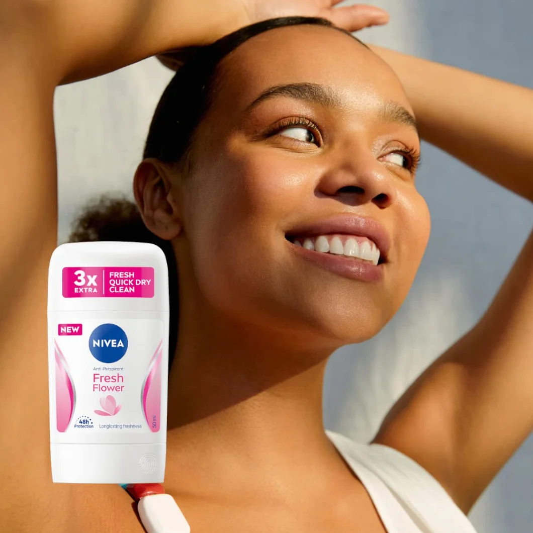 NIVEA Fresh Flower 48h Antyperspirant w sztyfcie dla kobiet, 50 ml