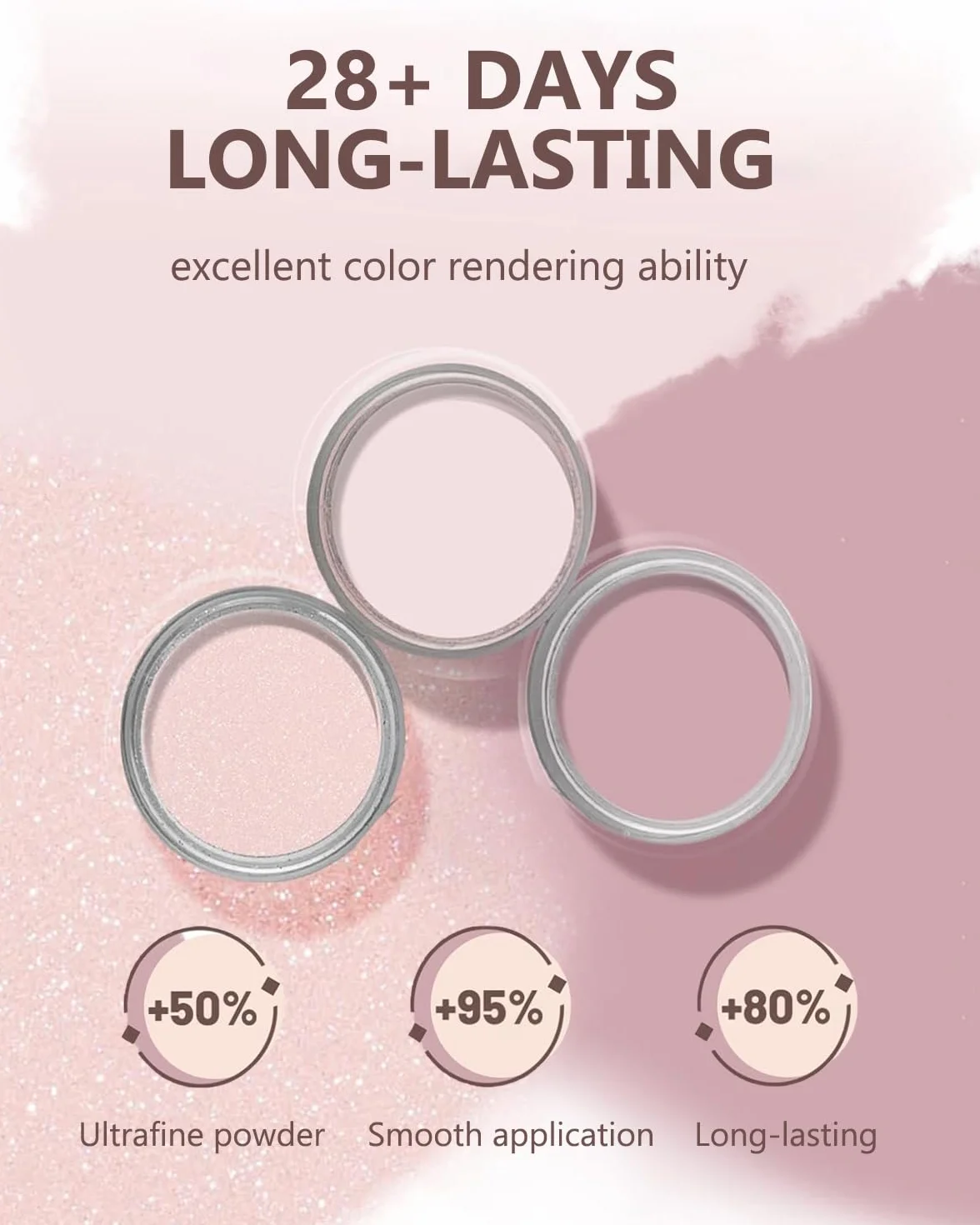Aokitec 12 sztuk Dipping Powder Nail Set Starter Kit, 3 kolory Nude Pink Dip Powder z płynami, akrylowy zestaw do paznokci