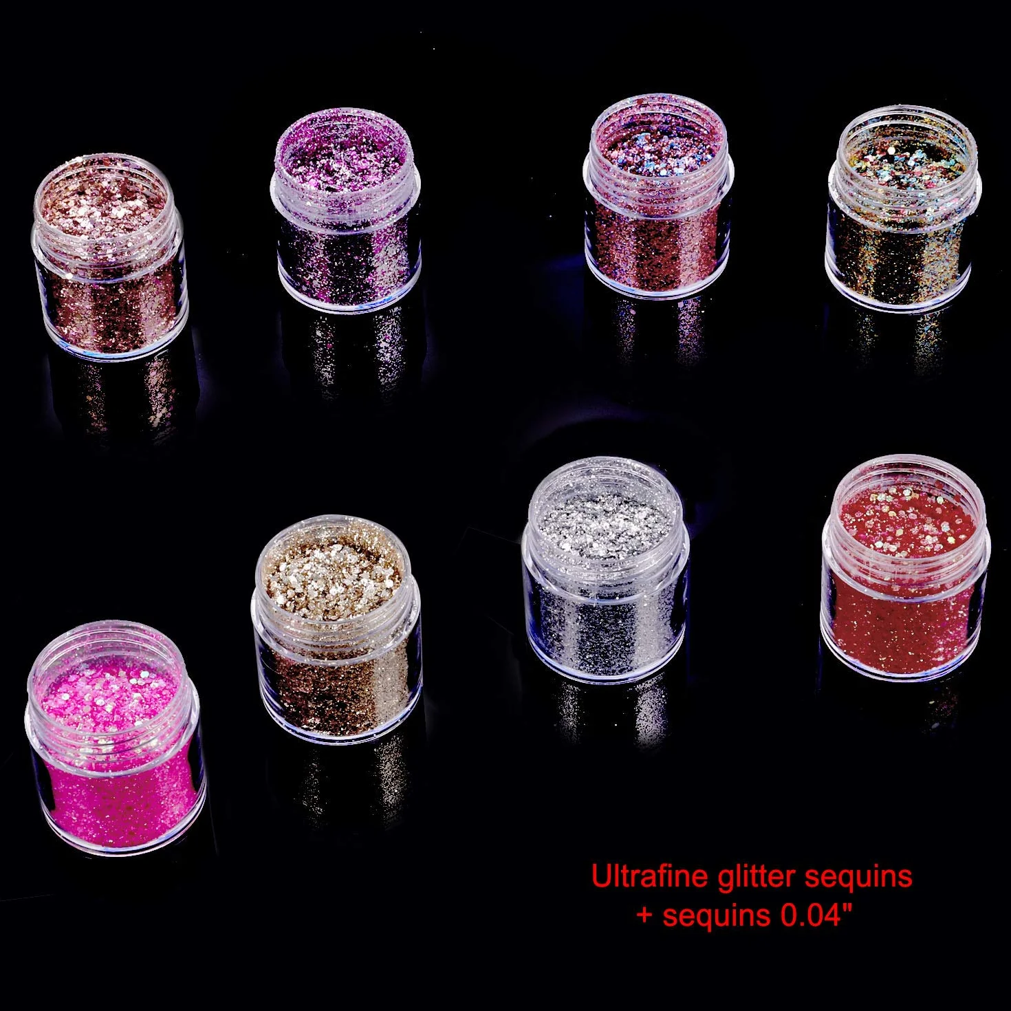 HOWAF 12 garnków Beauty Nail Glitter Cekiny puder z pędzelkiem 2 szt., mieszanka holograficznych brokatowych cekinów puder pył do paznokci twarzy oczu ciała włosów 3D zdobienia paznokci dekoracja