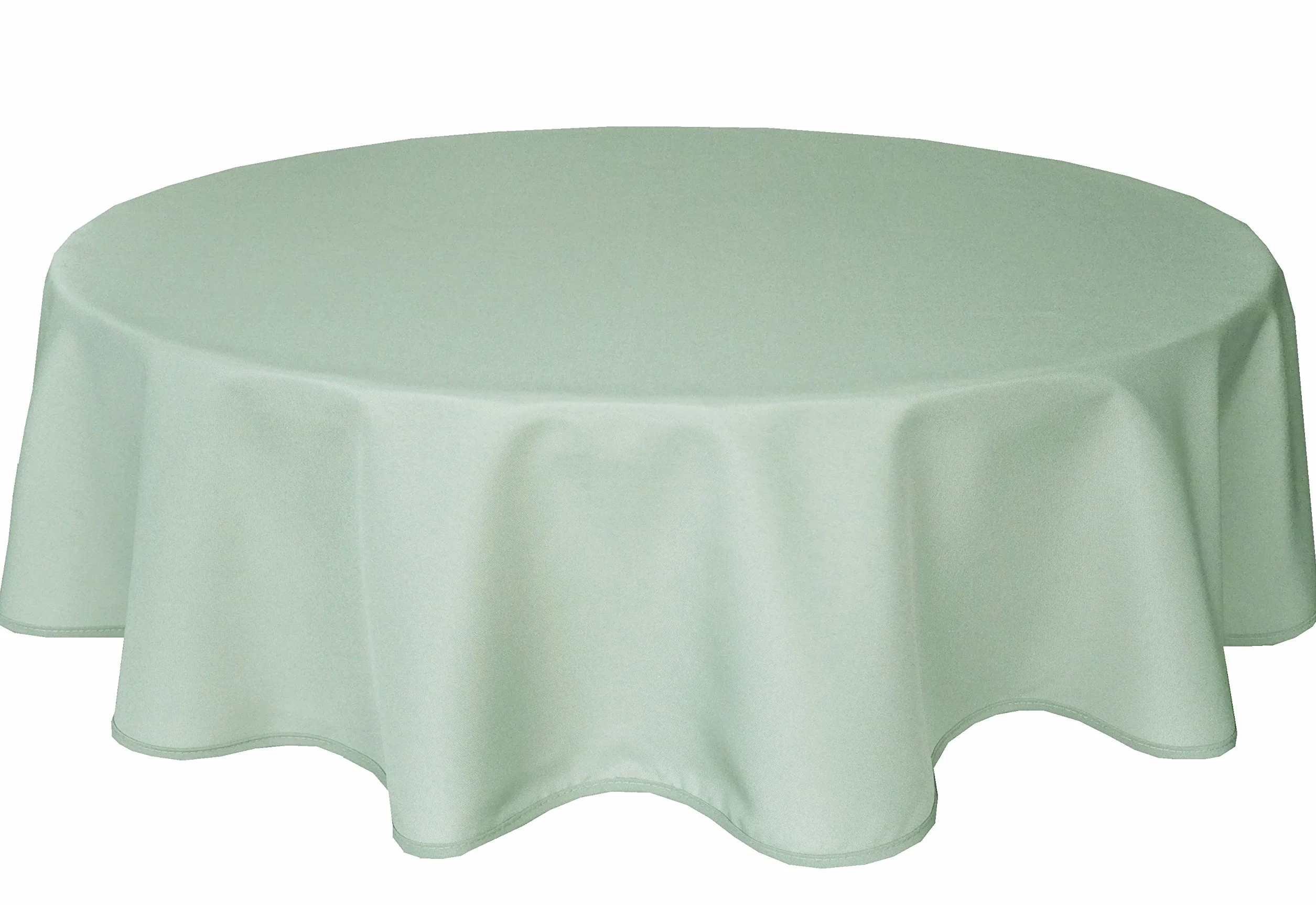 Home Direct Obrus o dużej jakości, łatwy w pielęgnacji, okrągły 140 cm zielony szałwia