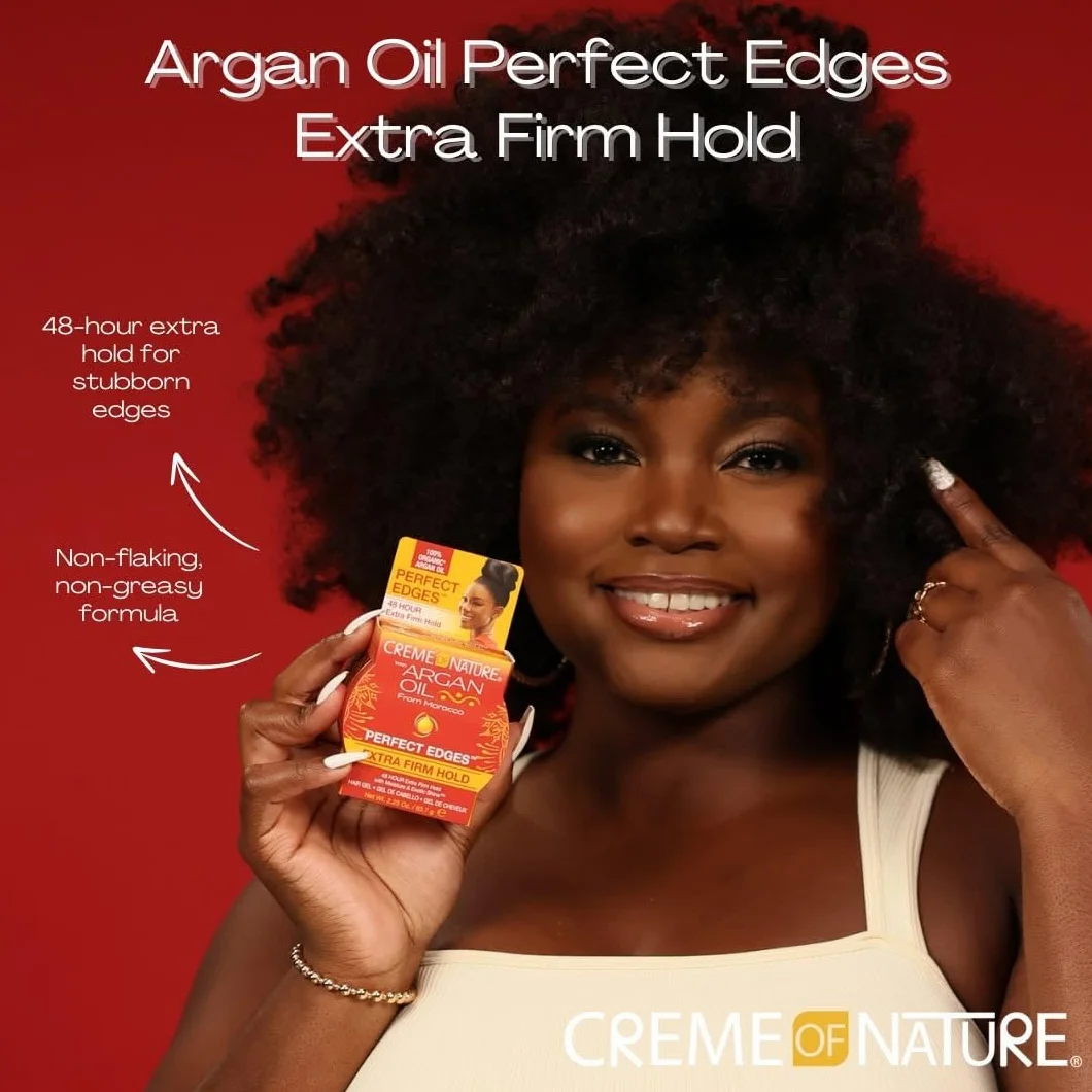 Creme of Nature Argan Perfect Edges żel z olejkiem arganowym do włosów kręconych bez siarczanów 48h trzymanie 63,7ml