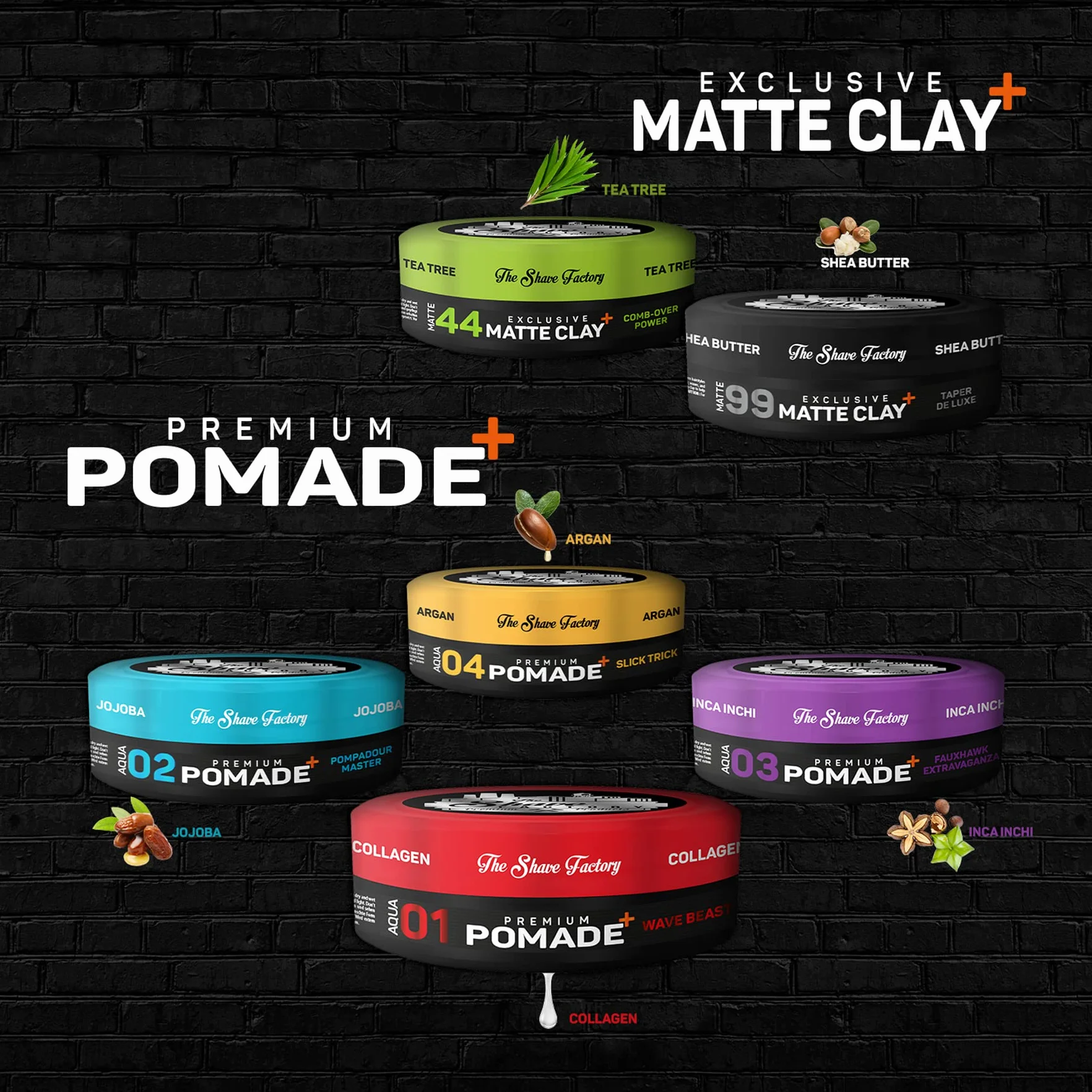 The Shave Factory - Exclusive Matte Clay Taper De Luxe 99 - Matowa glinka do włosów 150ml