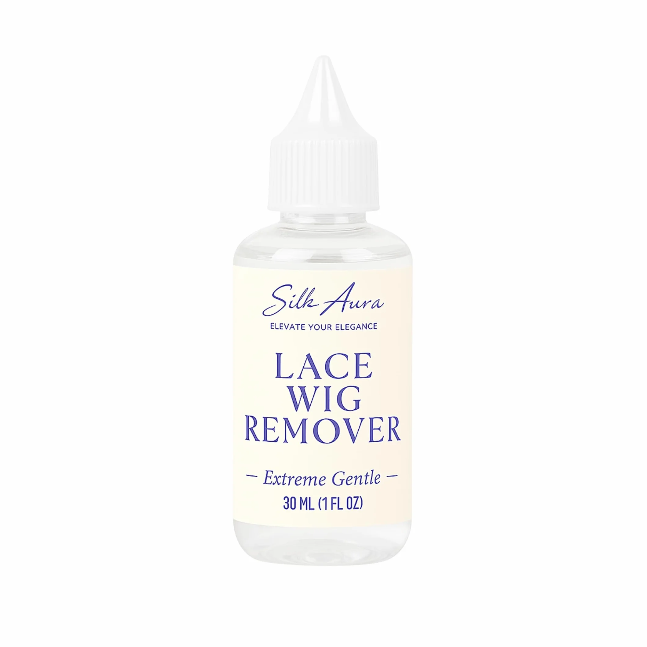 Silk Aura Szybko działający środek do usuwania kleju, do peruki i treski z koronki, delikatny dla skóry, nie tłusty, łatwy do spłukania, 30 ml