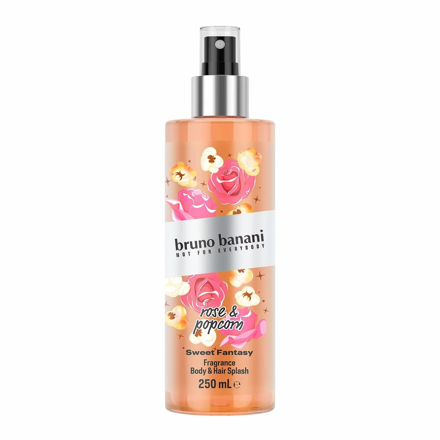 bruno banani Sweet Fantasy Body Splash, żywy kwiatowy spray do ciała dla kobiet, 250 ml