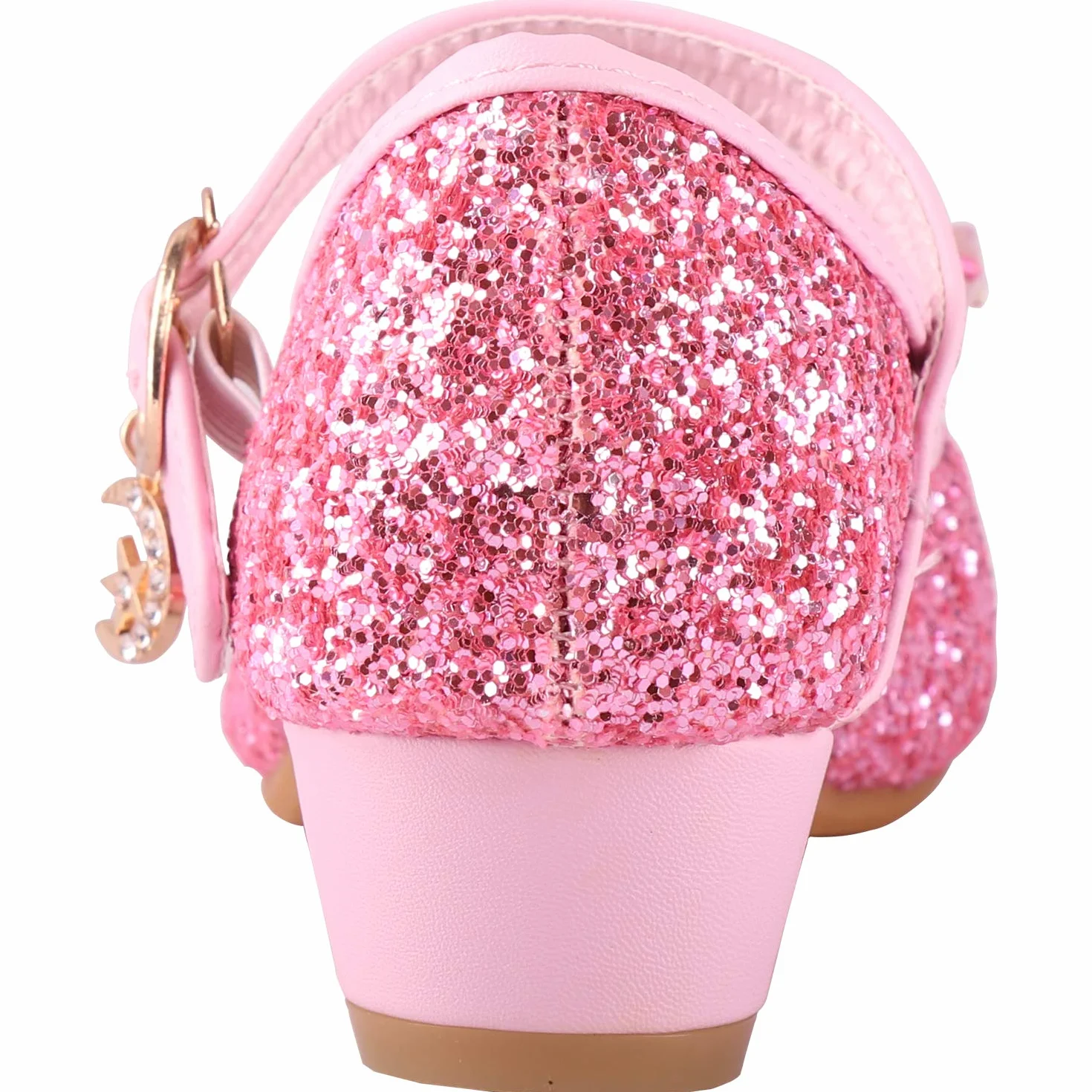Buty księżniczki, dla dziewcząt, błyszczące buty na obcasie, baleriny na imprezę, karnawał, wesele, Halloween