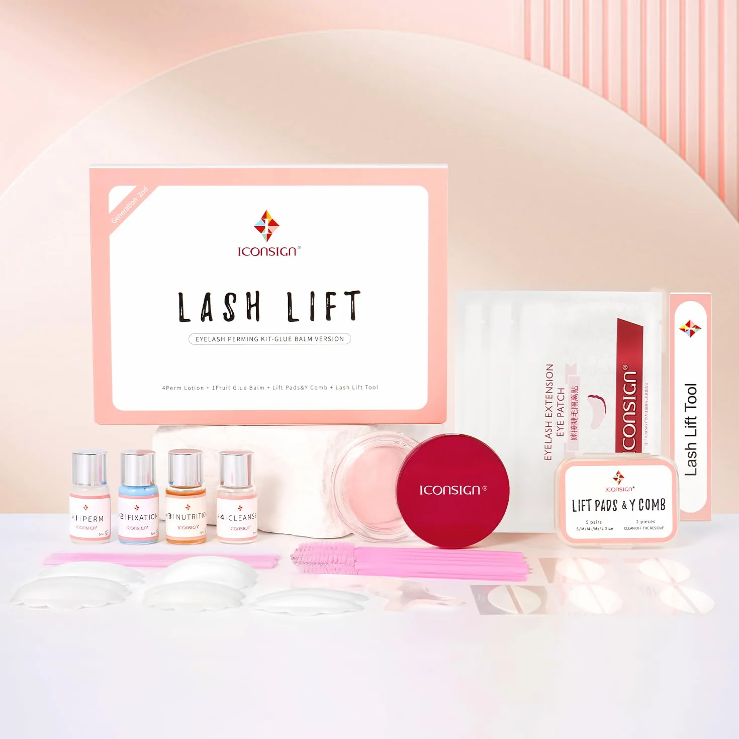 2025 Ulepszony Kit Lash Lift, półtrwałe rzęsy Perm, jakość salonu