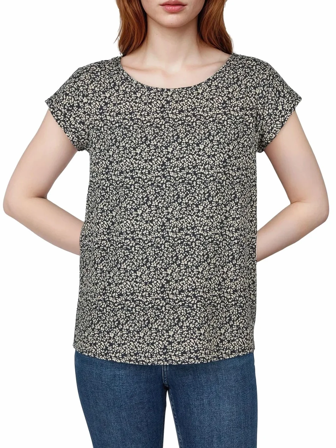 DENIMFY DFAda zestaw 2 koszulek damskich, okrągły dekolt, krótki rękaw, zamek błyskawiczny, basic, jednokolorowy, czarny, różowy, zielony, granatowy, S, M, L, XL, XXL