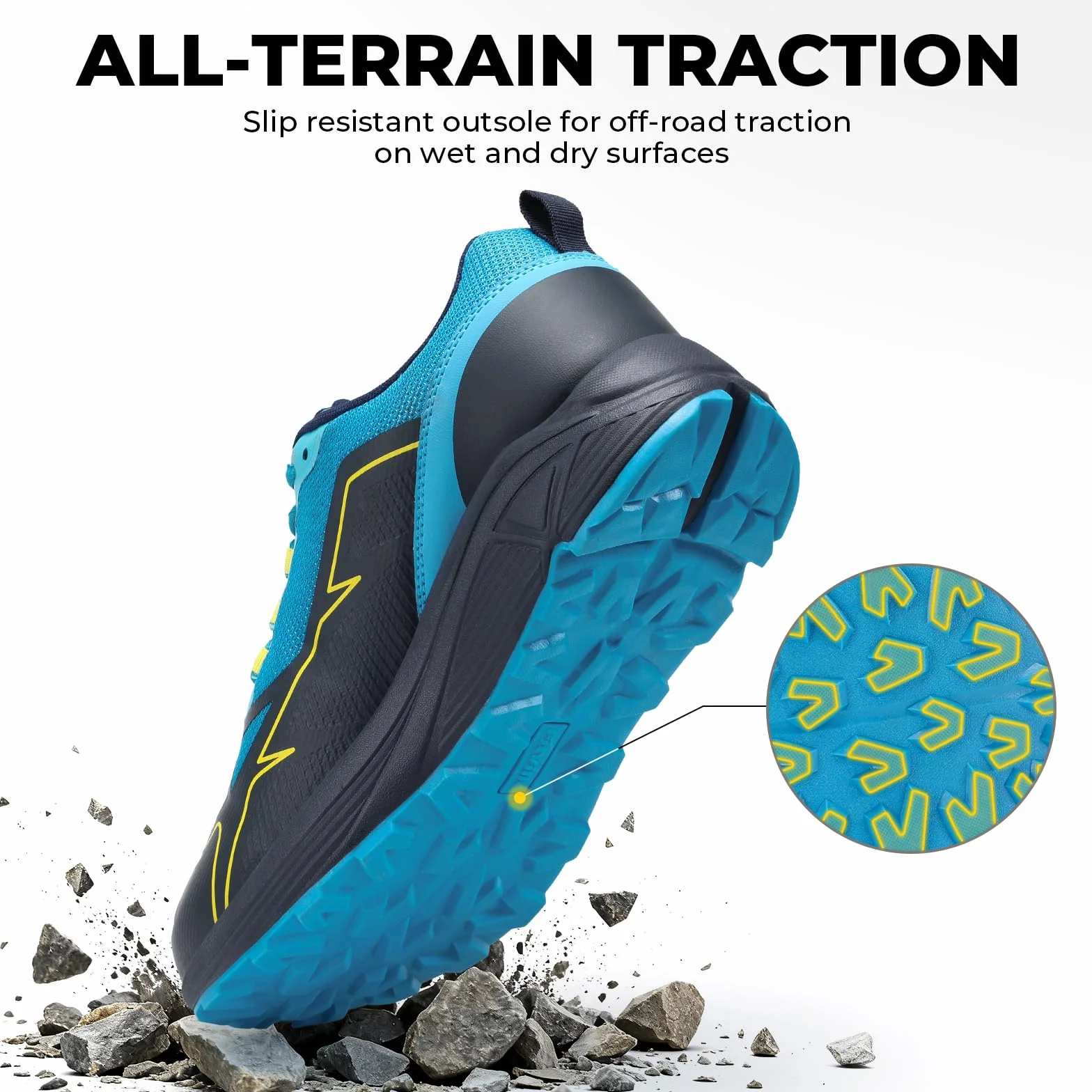Buty do biegania FitVille Męskie bardzo szerokie buty do biegania w terenie Szerokie lekkie buty sportowe Buty outdoorowe Wygodne buty fitness Buty trekkingowe V3