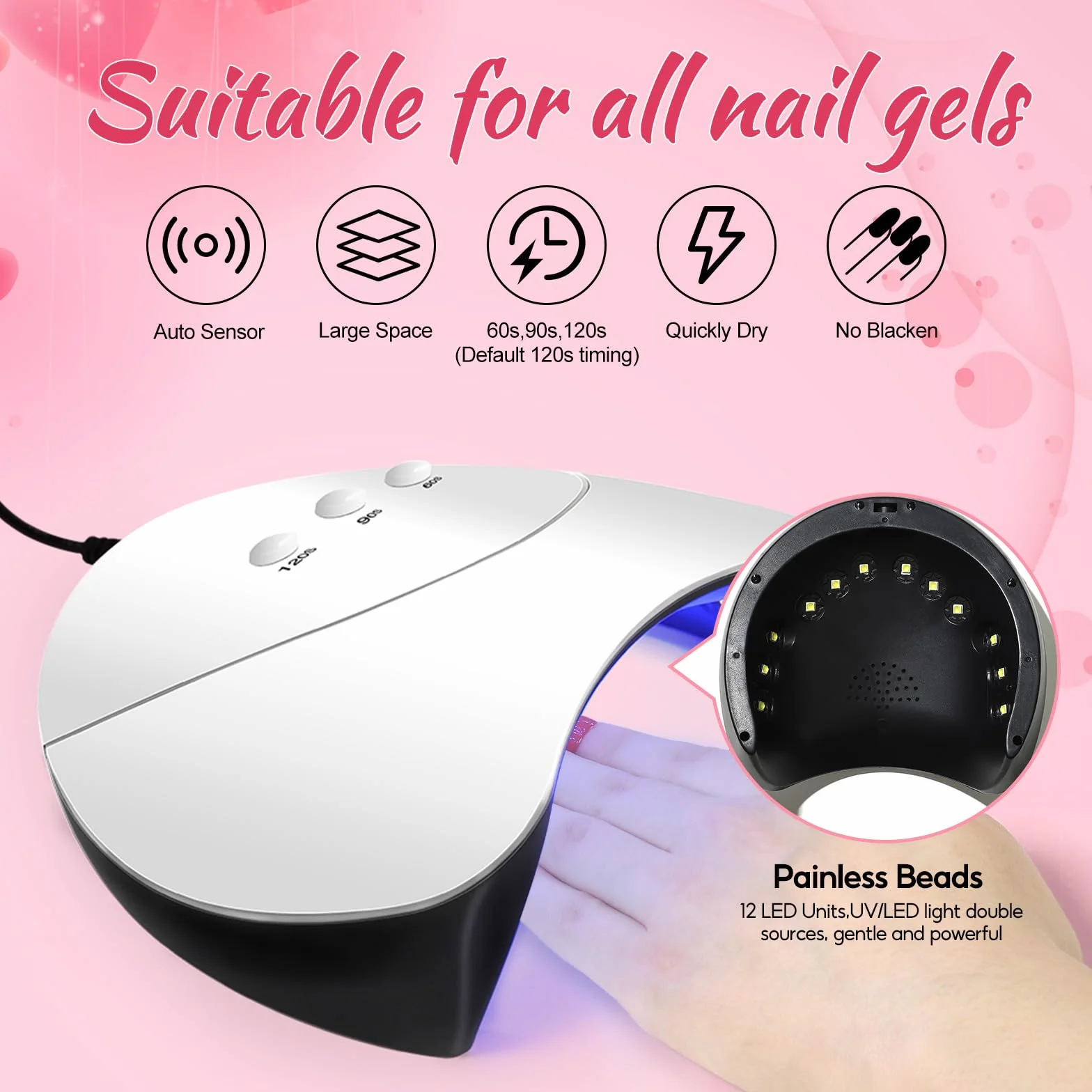 COSCELIA Zestaw lakierów do paznokci, 15 sztuk, żelowy lakier do paznokci z lampą 36 W U V/LED, 3 szt. Poly Nail Extension Gel, wiertarka do paznokci maszyna Top & Base Coat Nail Art dla