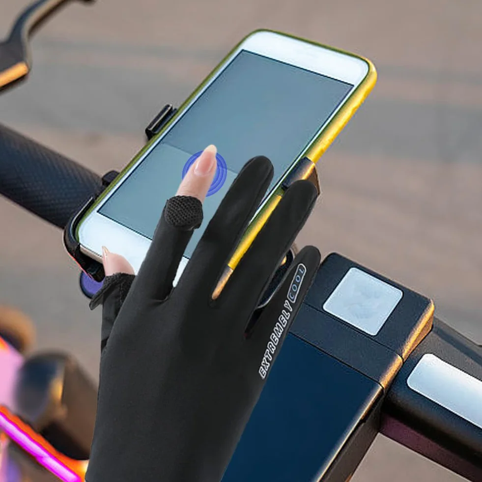 Lady rękawiczki ochronne z jedwabiu, ochrona przed słońcem, cienkie letnie rękawiczki chroniące przed słońcem, oddychające rękawice motocyklowe, do jazdy konnej, wędkowania, wędrówek, dla kobiet