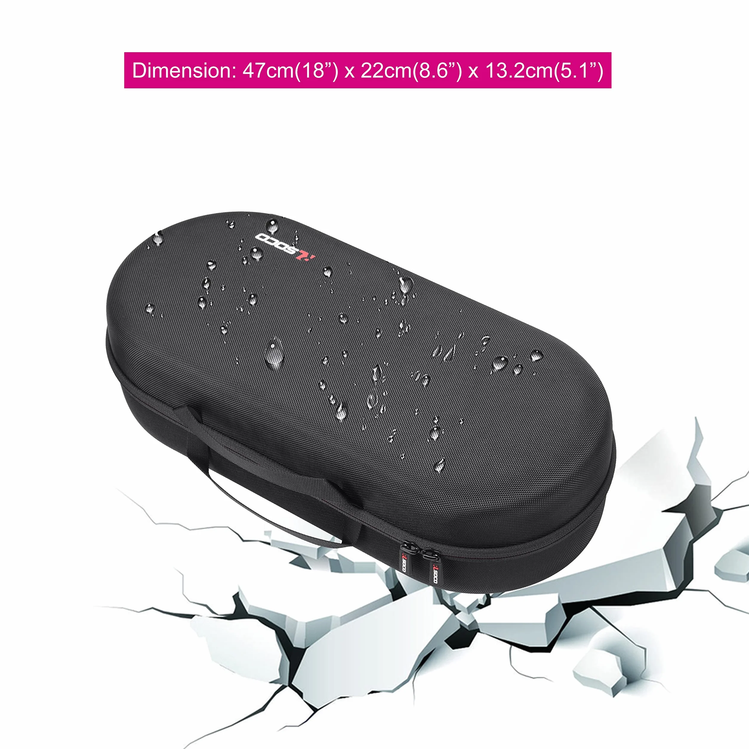RLSOCO Twarde etui do Dyson Airwrap Complete Long/Complete Styler HS05 HS01 - Pasuje do 4 szt. długich beczek lub krótkich beczek - czarne (tylko etui, stylizator do włosów nie jest dołączony),