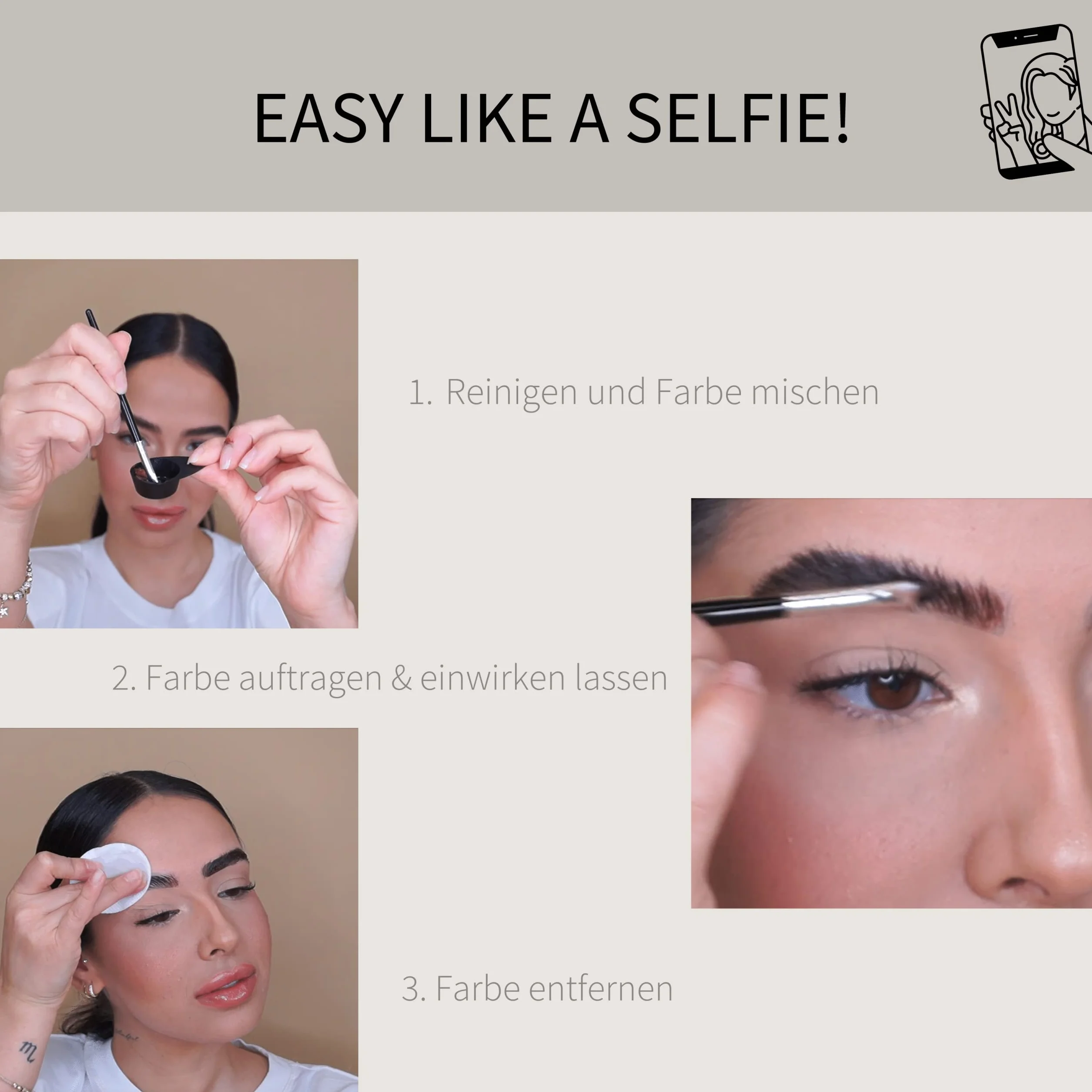 fleeky Tint Kit Black – zestaw "zrób to sam" do farbowania bajek na twarzy, takich jak brwi, broda itp. składa się z farby, żelu, utleniacza, pędzla do farbowania, peelingu