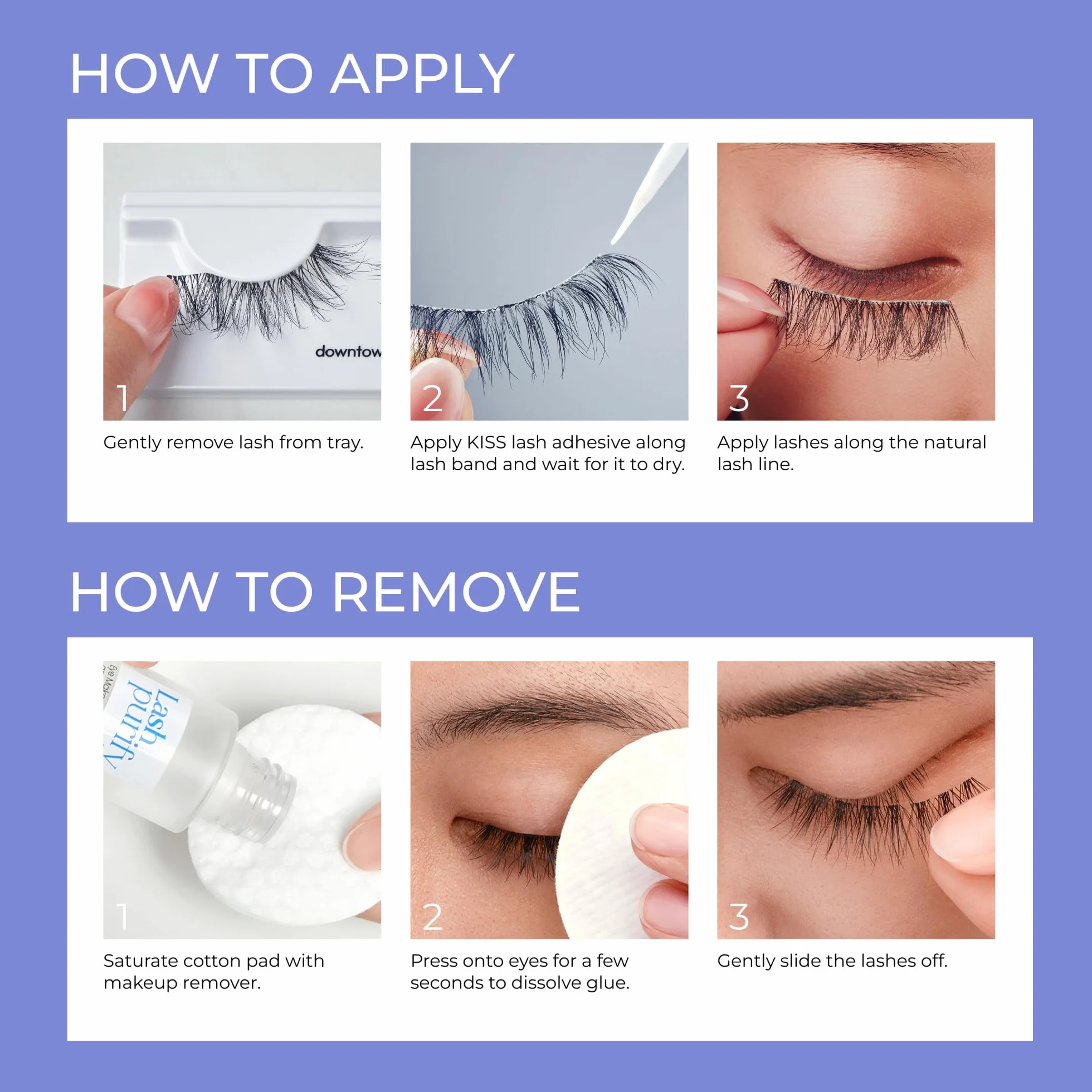 Kiss Lash Couture klej do rzęs, czarny, 1 szt.