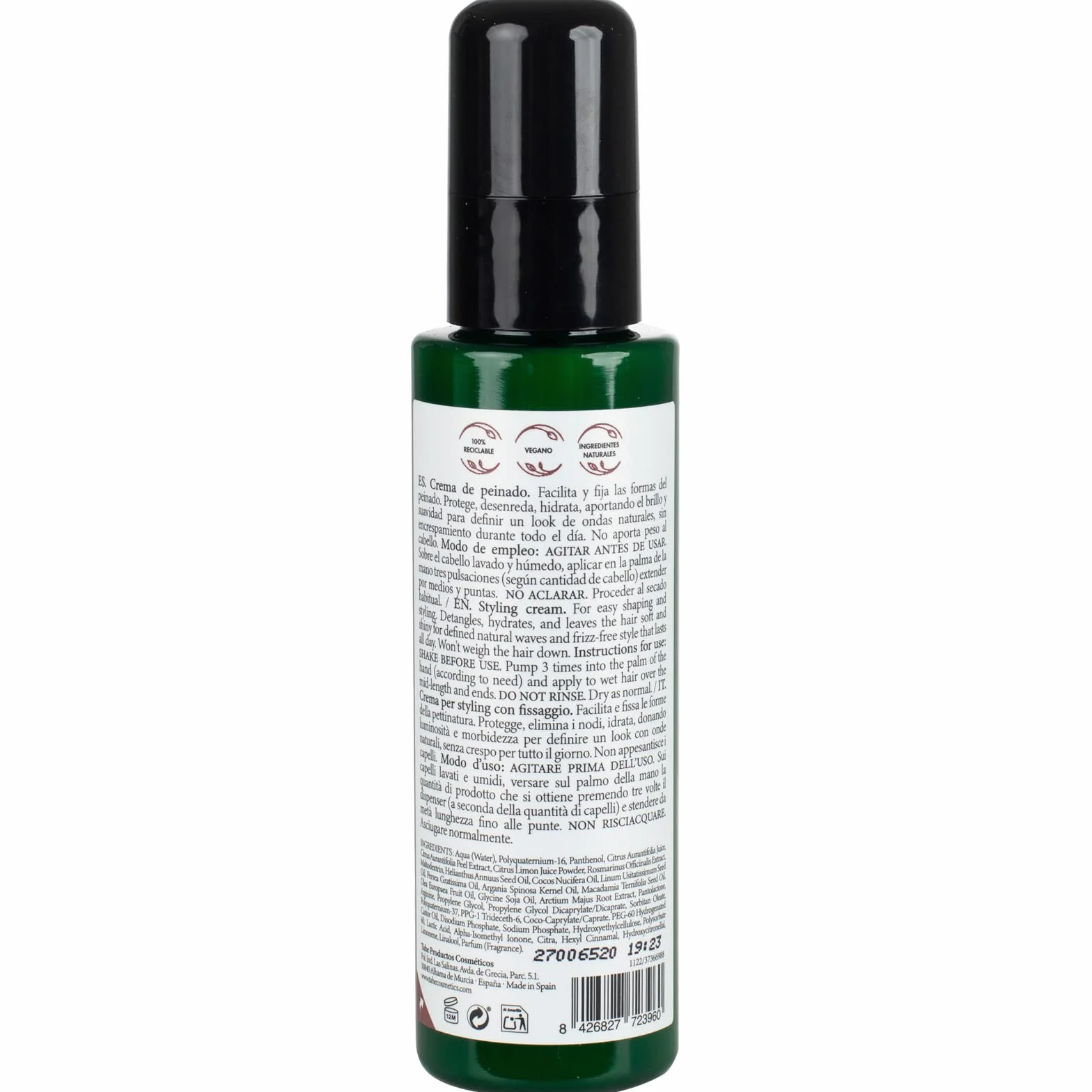 Tahe Nature krem do stylizacji włosów 100 ml