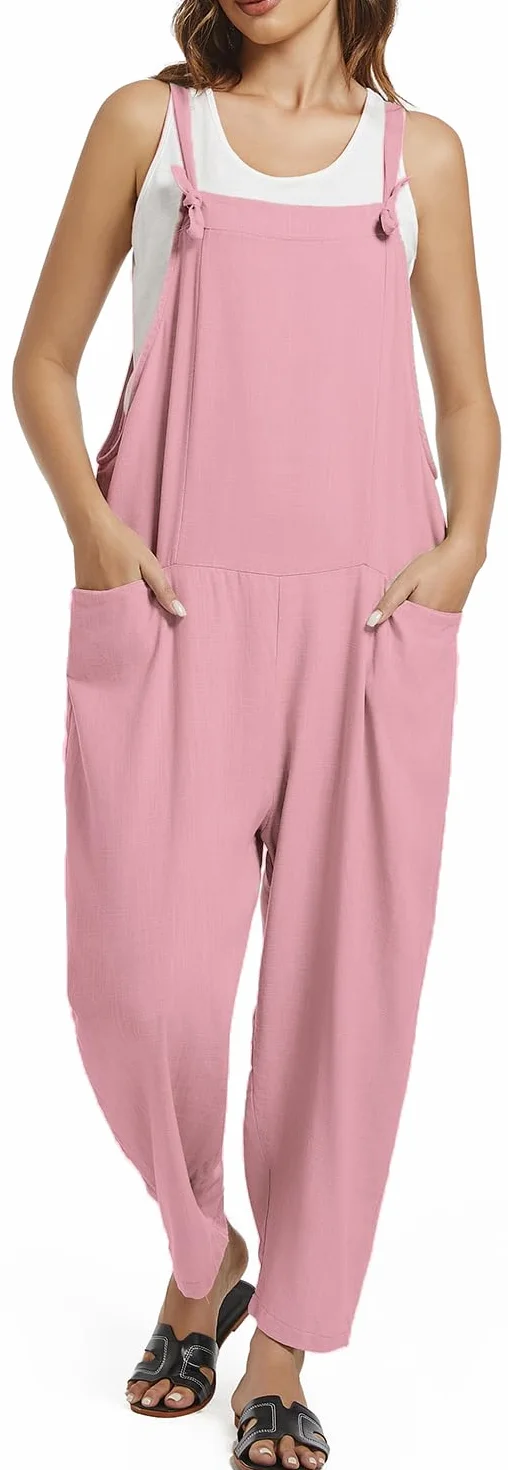Eleganckie damskie letnie spodnie lniane