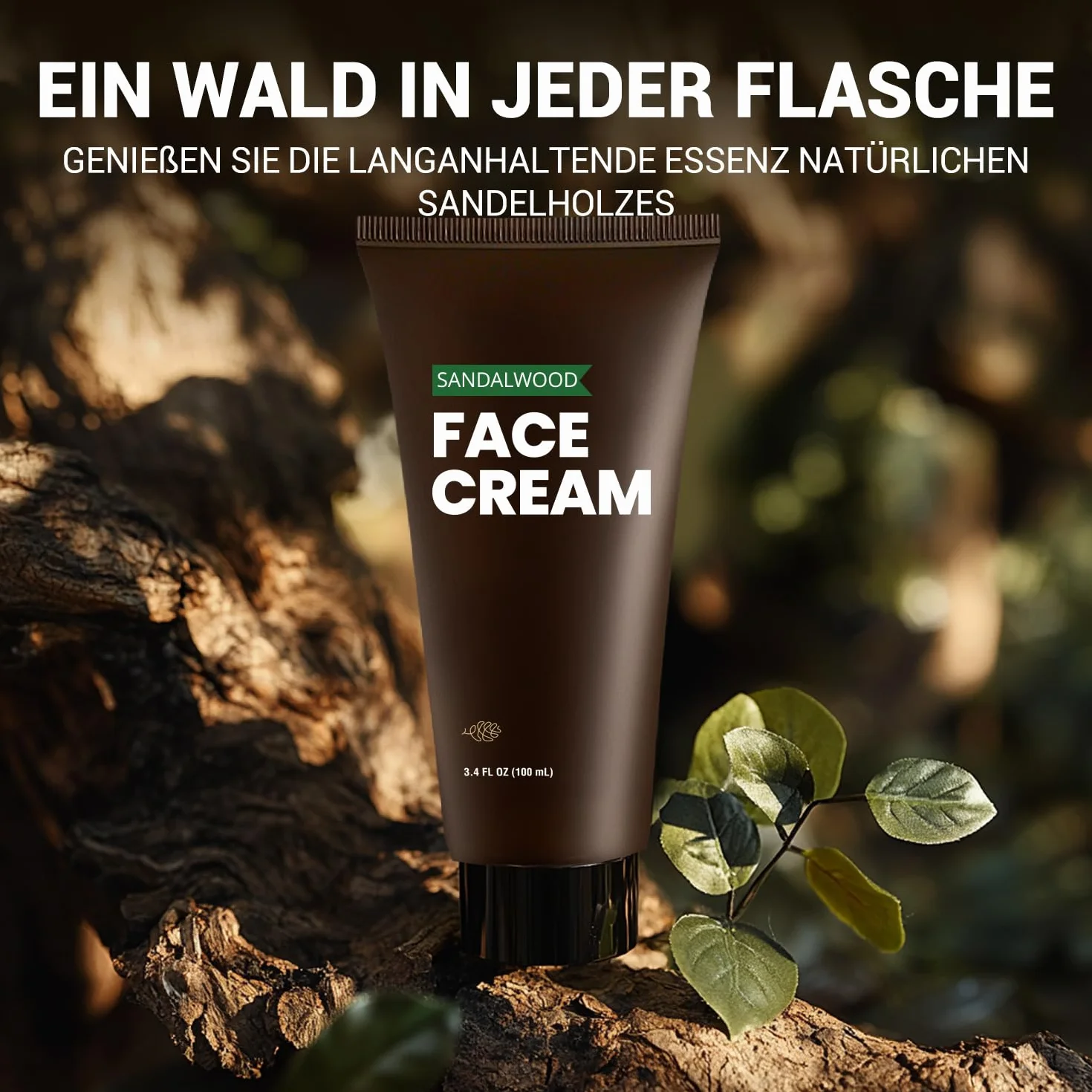 BODY & EARTH Zestaw upominkowy do pielęgnacji dla mężczyzn, drzewo sandałowe, 10-częściowy zestaw pielęgnacyjny z olejkiem barowym, balsam i wizytówką i nie tylko