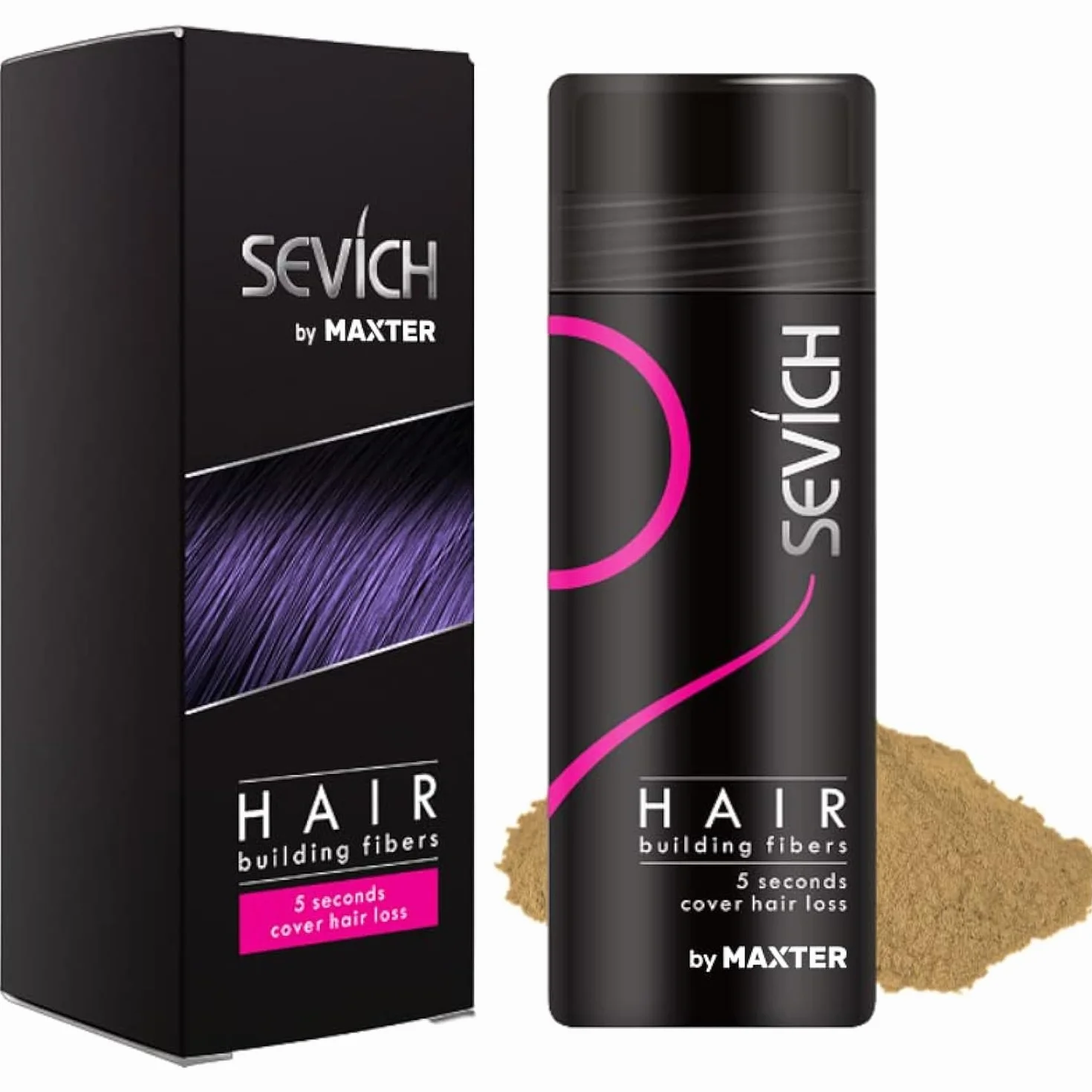 Włókna Włosów - Ukryj łysienie Natychmiast - 100% Naturalna Bawełna Proszek z Mikrofibry dla Mężczyzn i Kobiet (Średni Blond 25g)