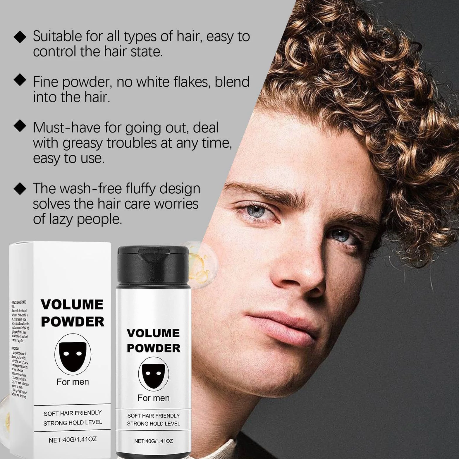 Hair Texture Powder for Men Natural Look Styling Volume