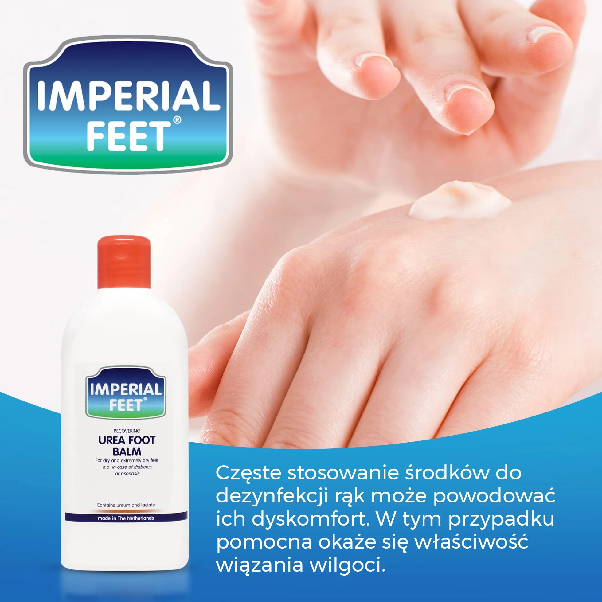 Imperial Feet Krem do Stóp z Mocznikiem - Balsam na Suche, Szorstkie i Popękane Pięty - Pielęgnacja Skóry Rąk i Nóg - Naturalny Mocznik Dobry Dla Stóp - Oczyszczająco- Złuszczający - 150ml