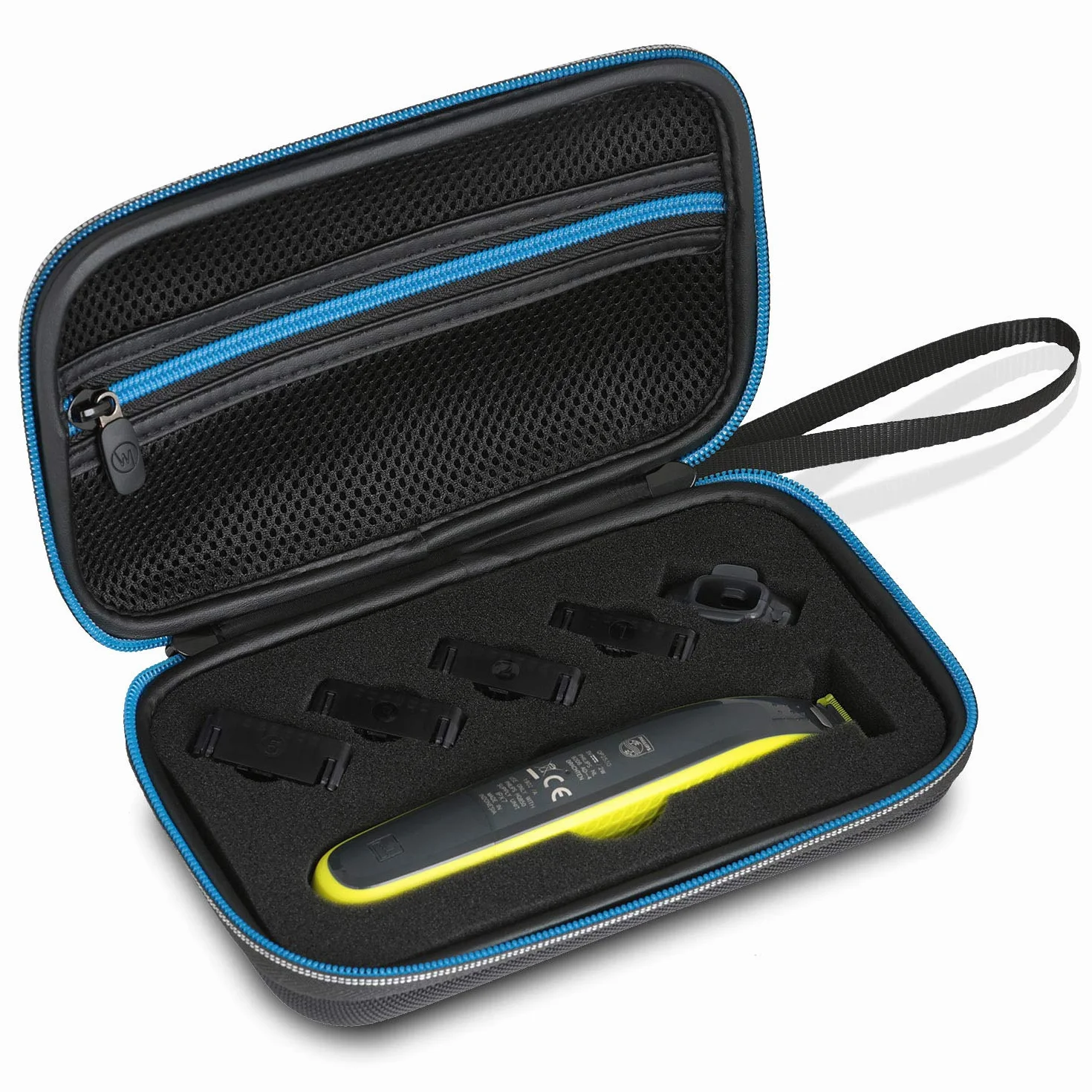 Wicked Chili Etui kompatybilne z Phillips OneBlade – etui ochronne na golarkę, nasadki i zapasowe ostrza, trymer – torba podróżna, kompatybilne z OneBlade QP2530 i serii QP2