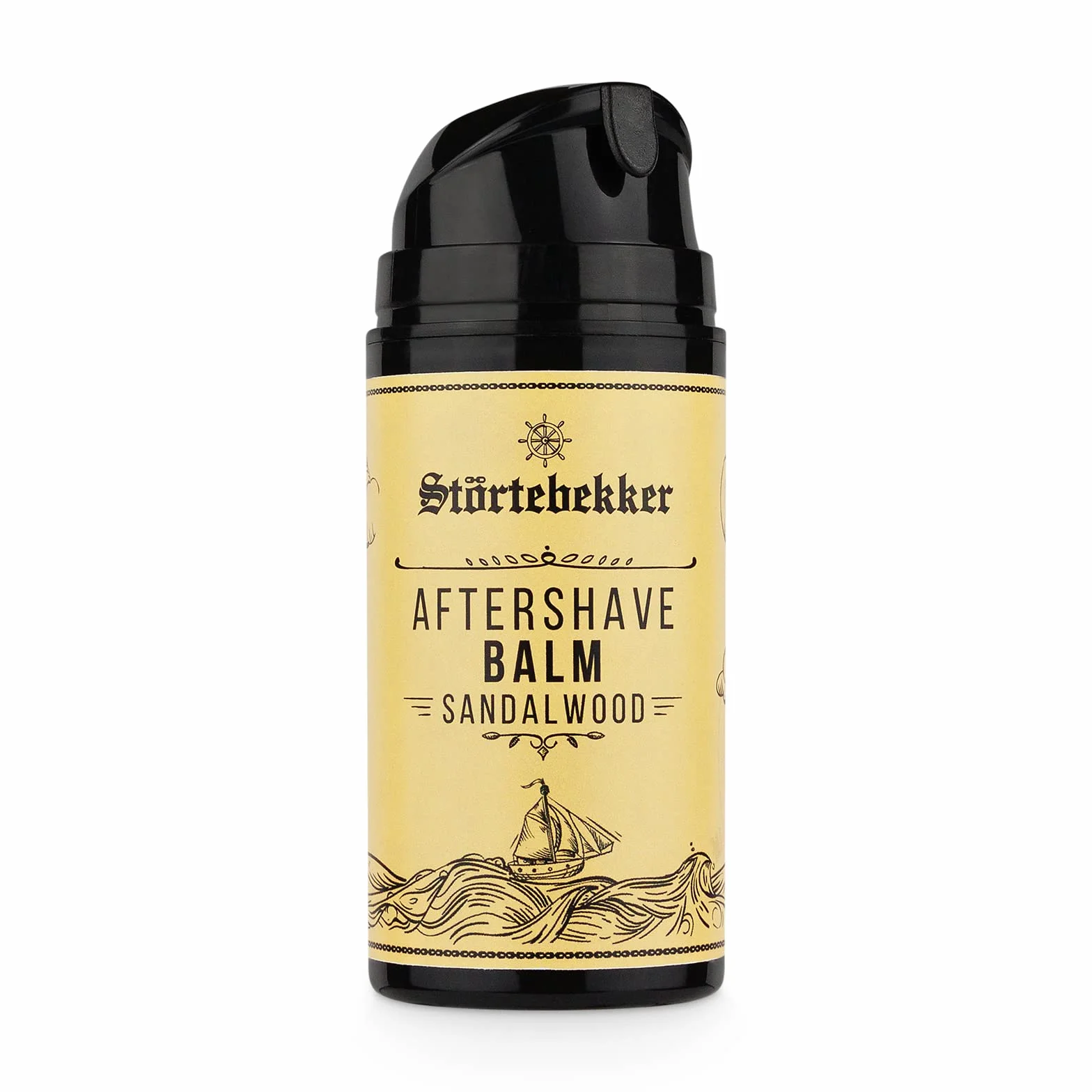 Störtebekker® Premium After Shave balsam dla mężczyzn (drzewo sandałowe) – zapobiega podrażnieniom skóry, oparzeniom po goleniu – przyjemny zapach – balsam po goleniu – wyprodukowano w Niemczech