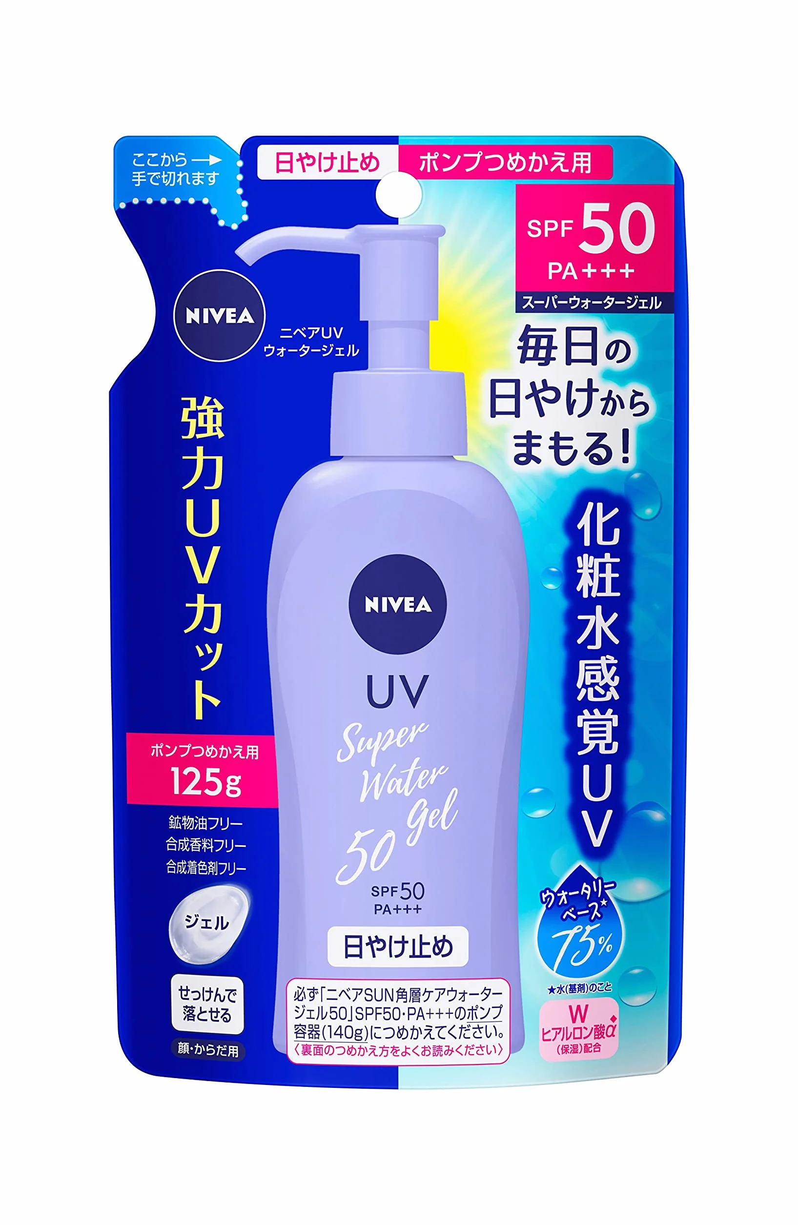 Nivea Sun Protect Super Water Gel SPF50 / PA +++ [wkład] (125 g)