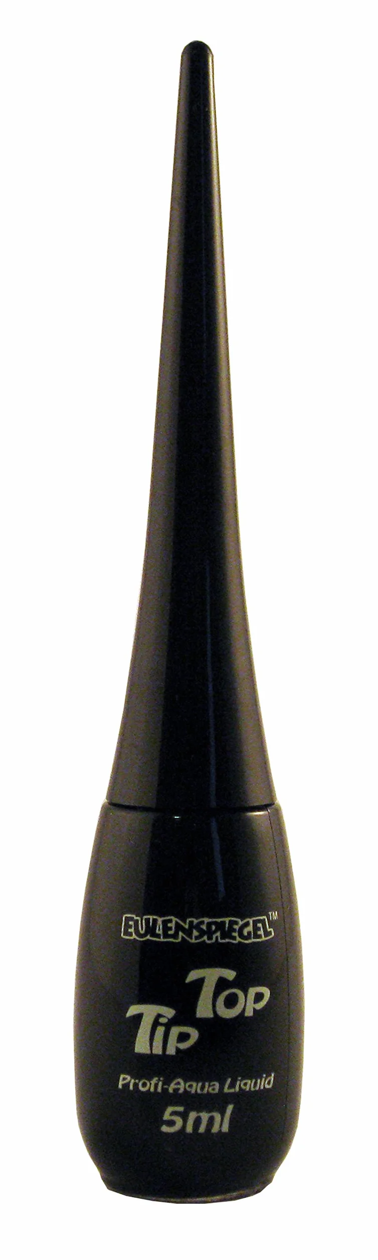 Eulenspiegel - 671115 - Professional Aqua Liquid Tip Top Black, butelka z pędzelkiem, 5 ml, Halloween, karnawał, impreza tematyczna